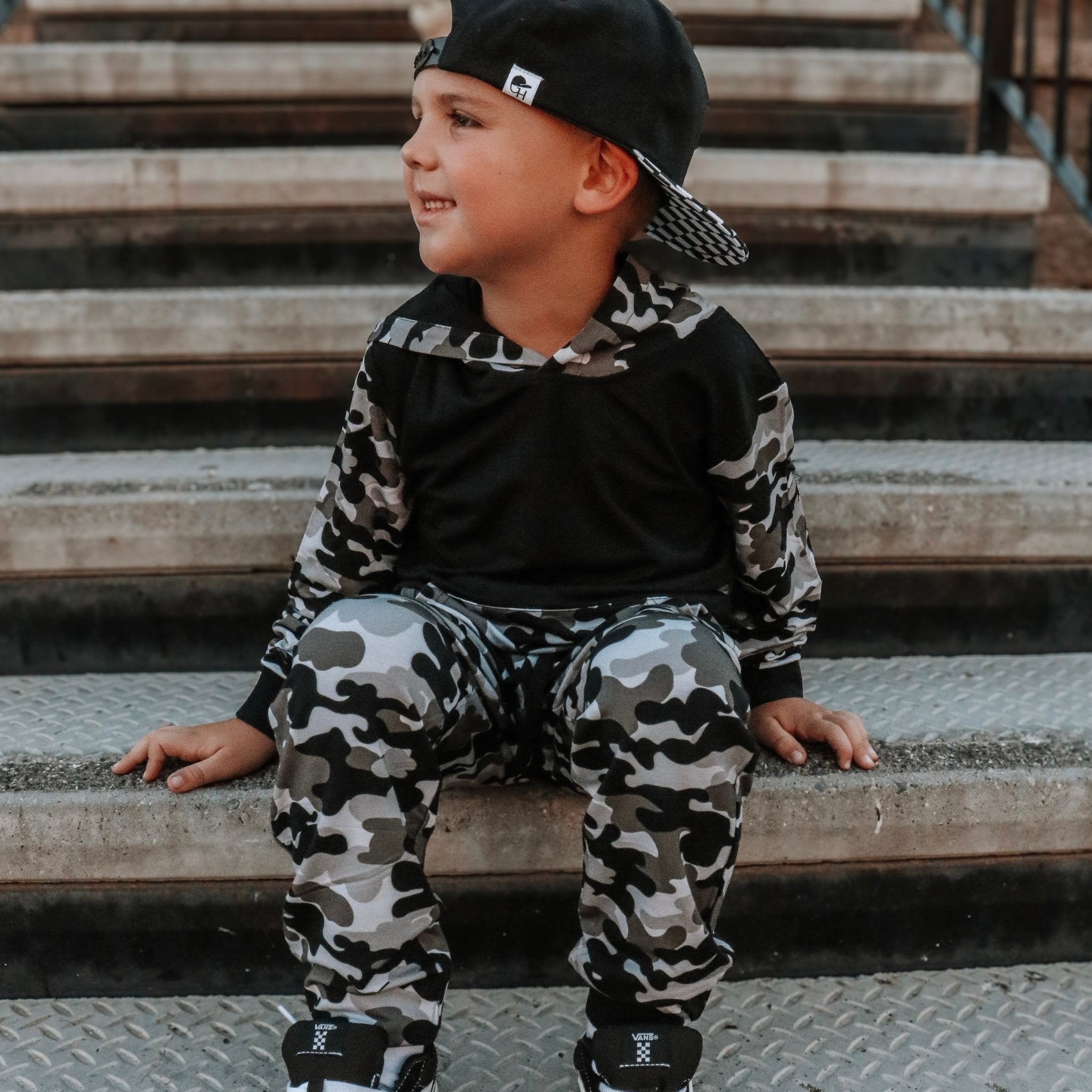 Grey Camo Bamboo Jogger - George Hats