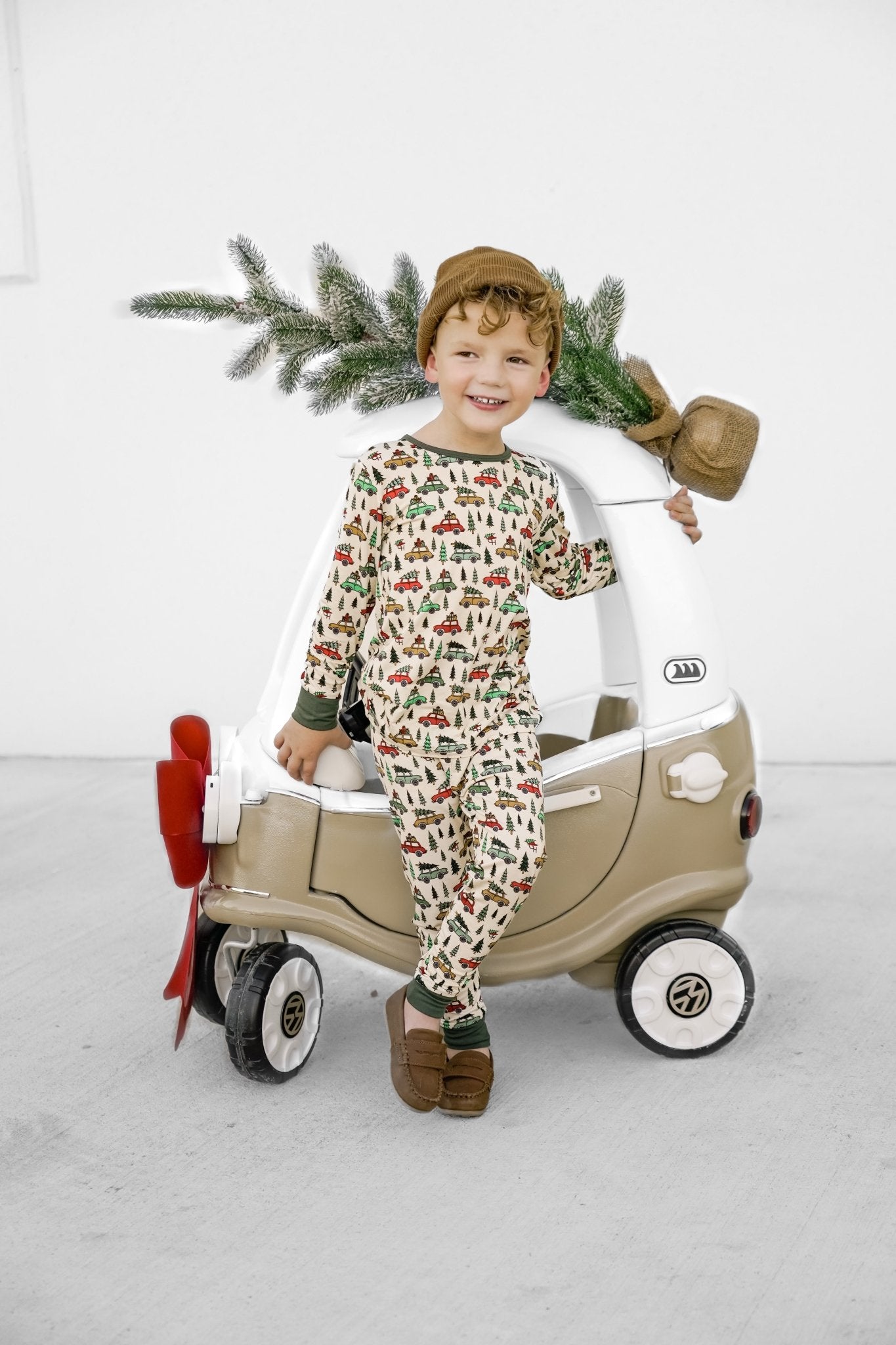 Holiday Bamboo Long Sleeve Pajamas - George Hats