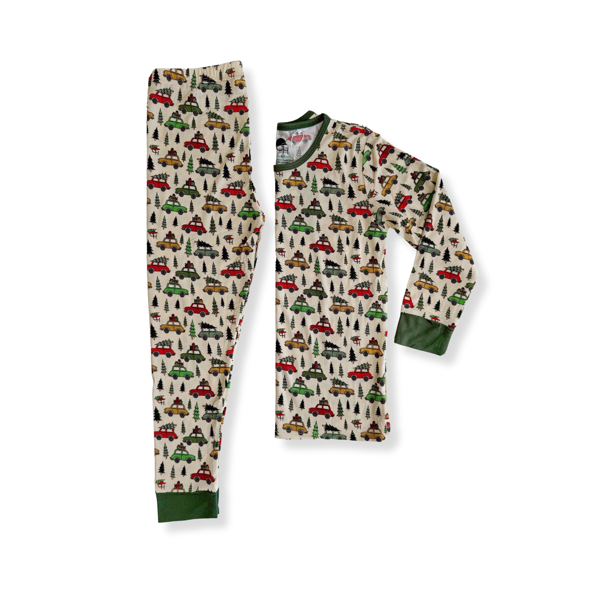 Holiday Bamboo Long Sleeve Pajamas - George Hats