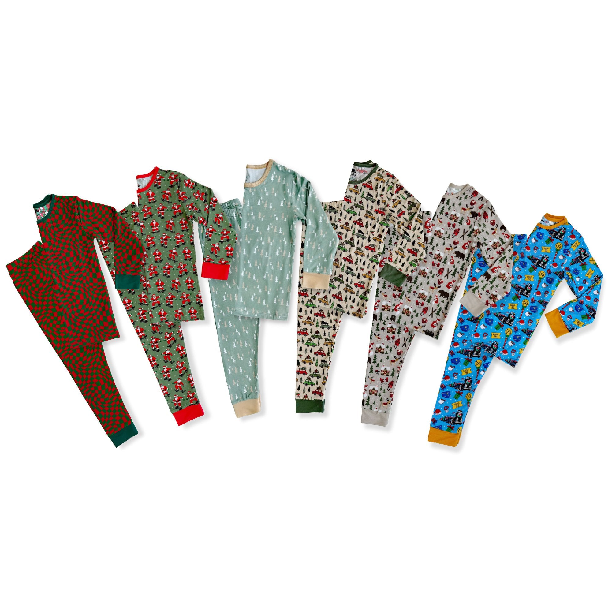 Holiday Bamboo Long Sleeve Pajamas - George Hats