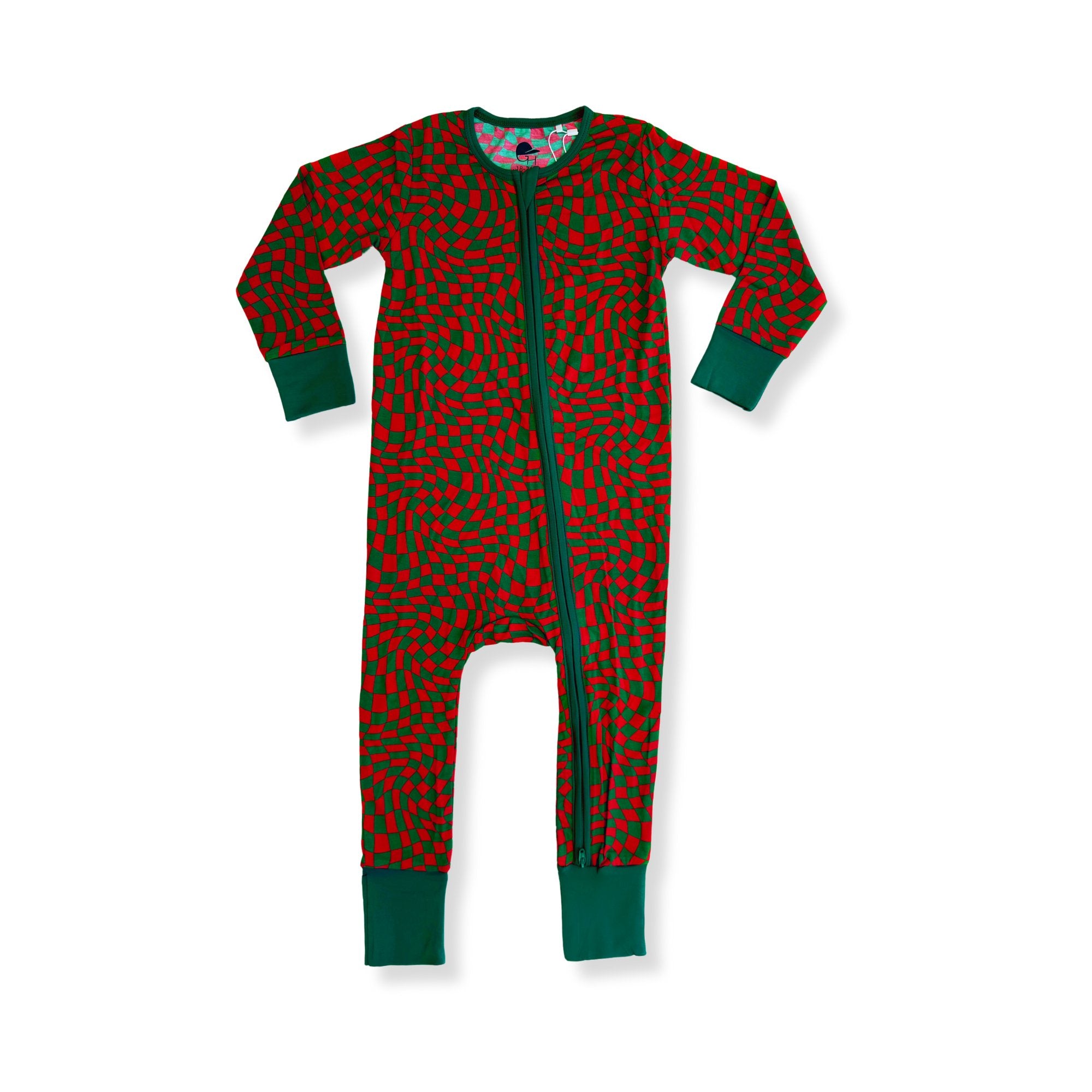 Holiday Check Zippered One Piece Pajama - George Hats