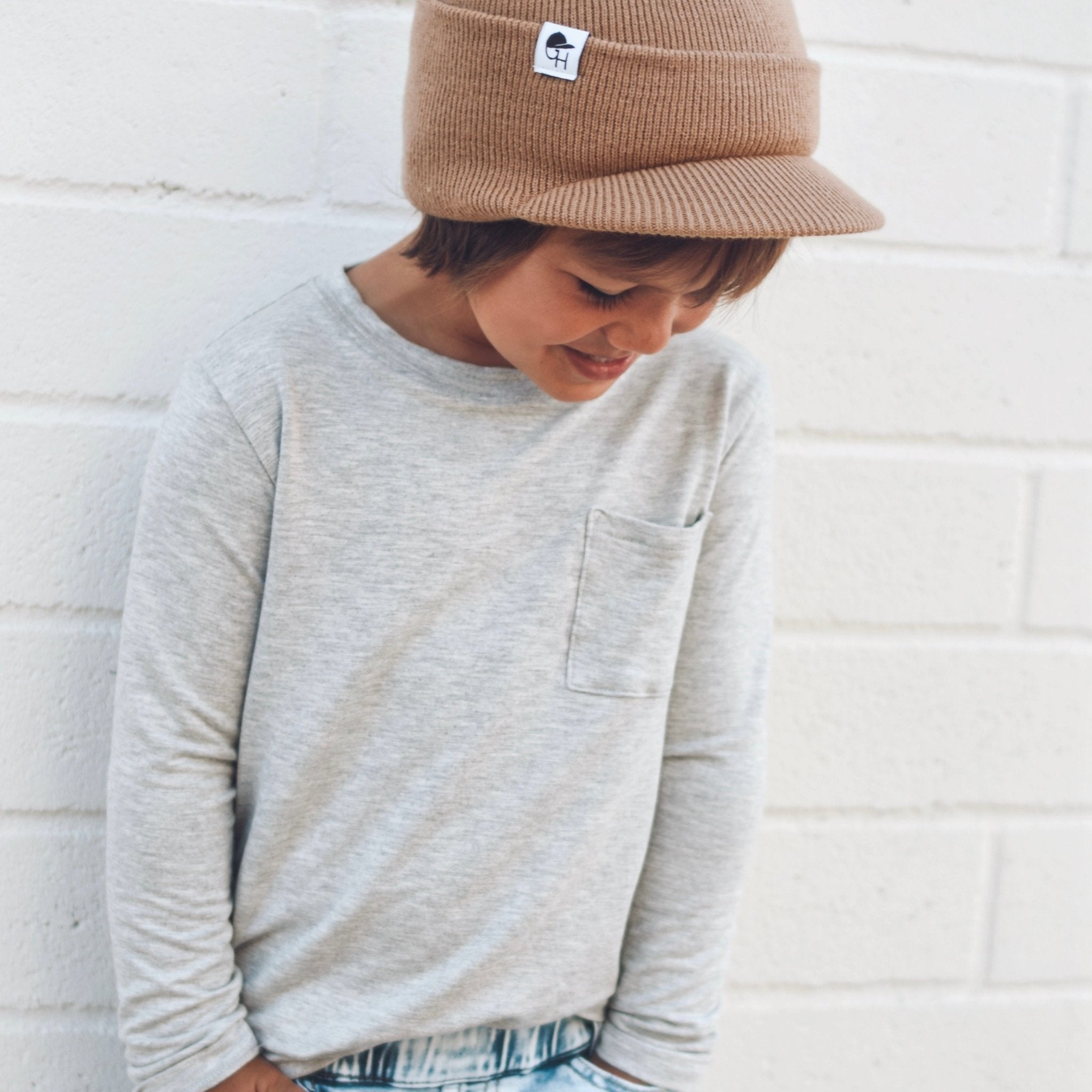 Long Sleeve Bamboo Pocket Tee - George Hats