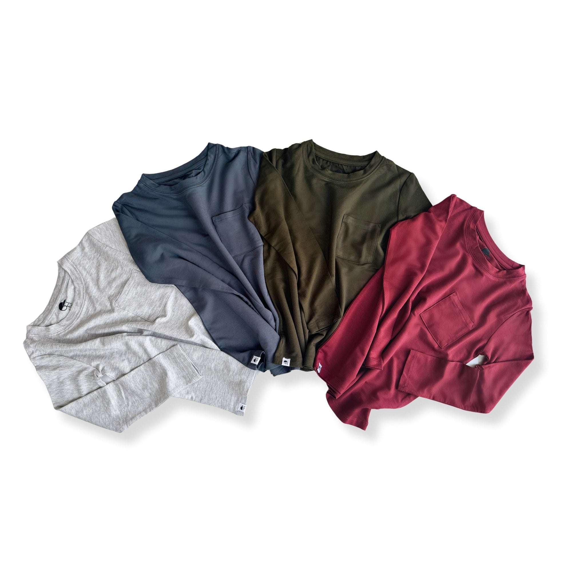 Long Sleeve Bamboo Pocket Tee - George Hats