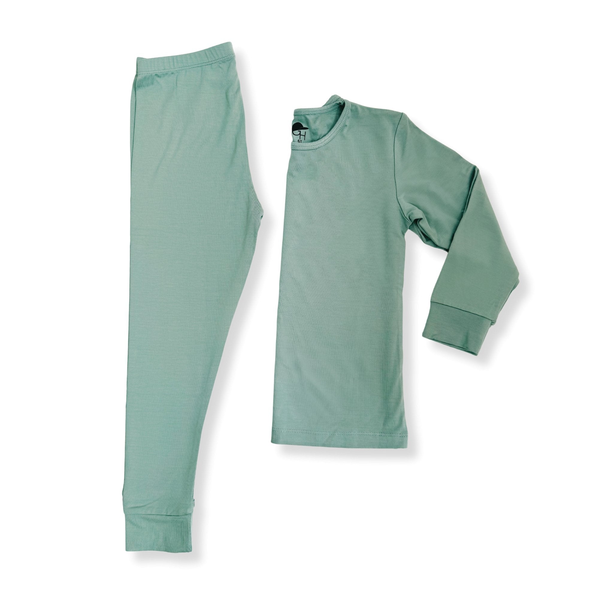 Medium Weight Bamboo Long Sleeve Pajamas - George Hats