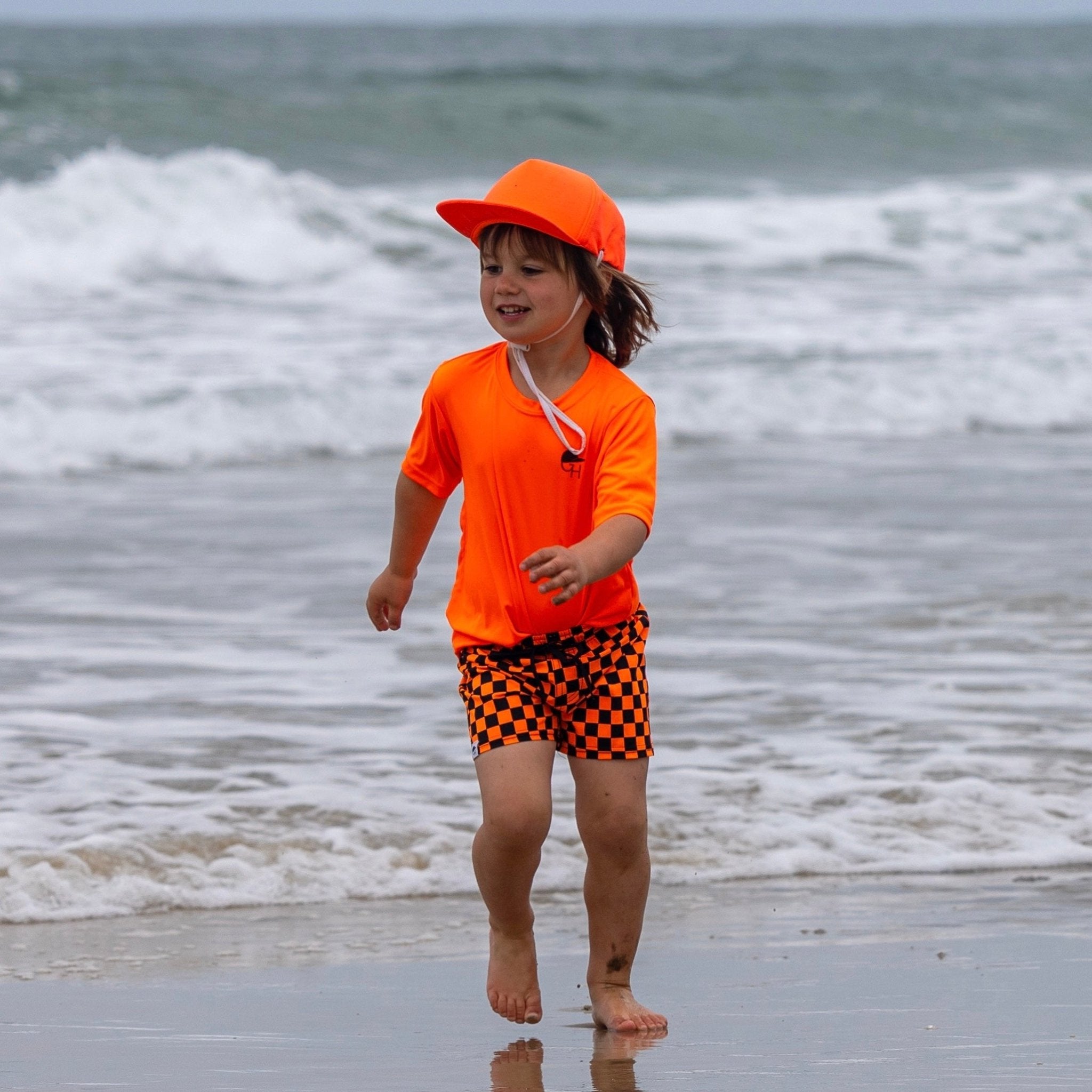 Neon Orange Surf Hat - George Hats
