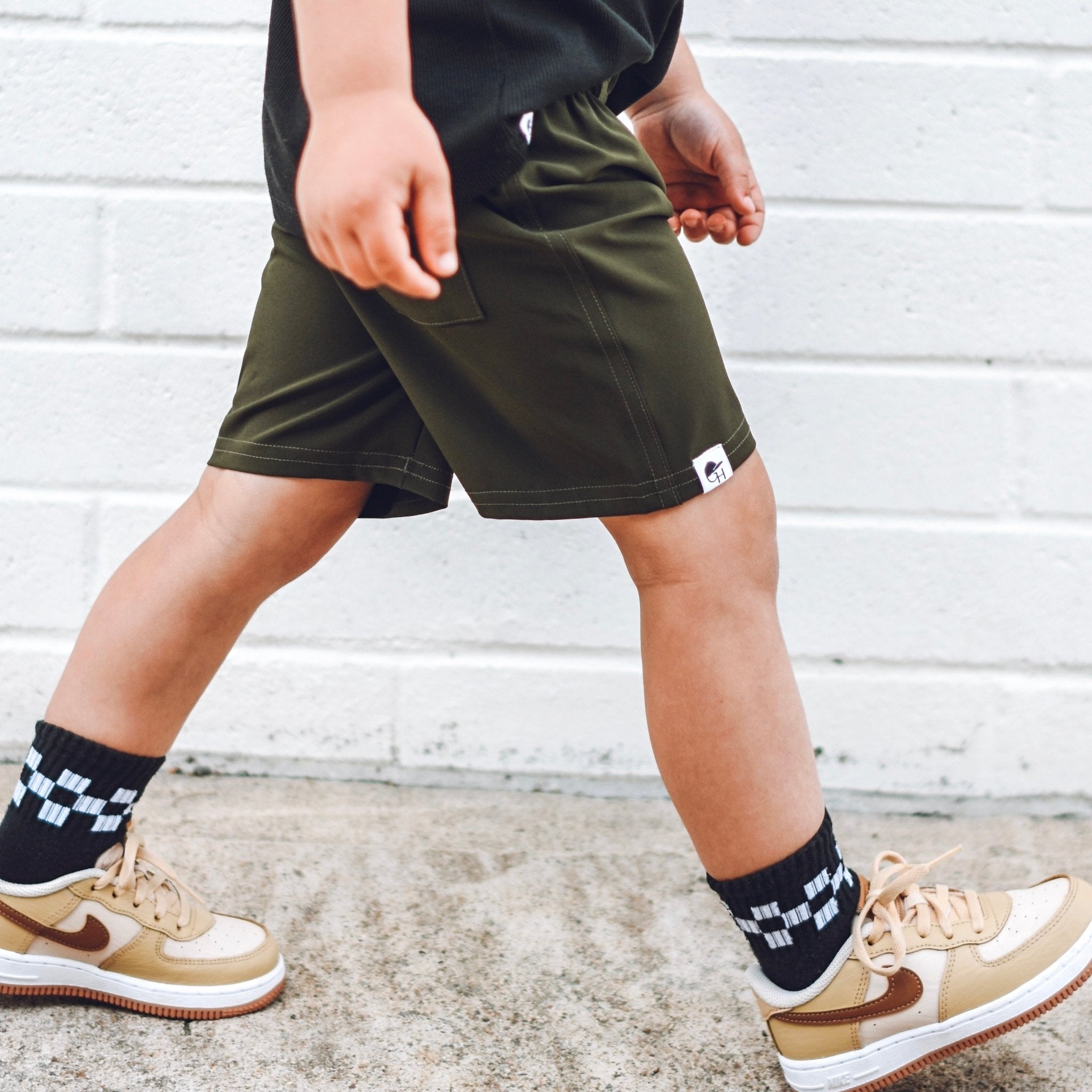 Olive Hybrid Walk Shorts - George Hats