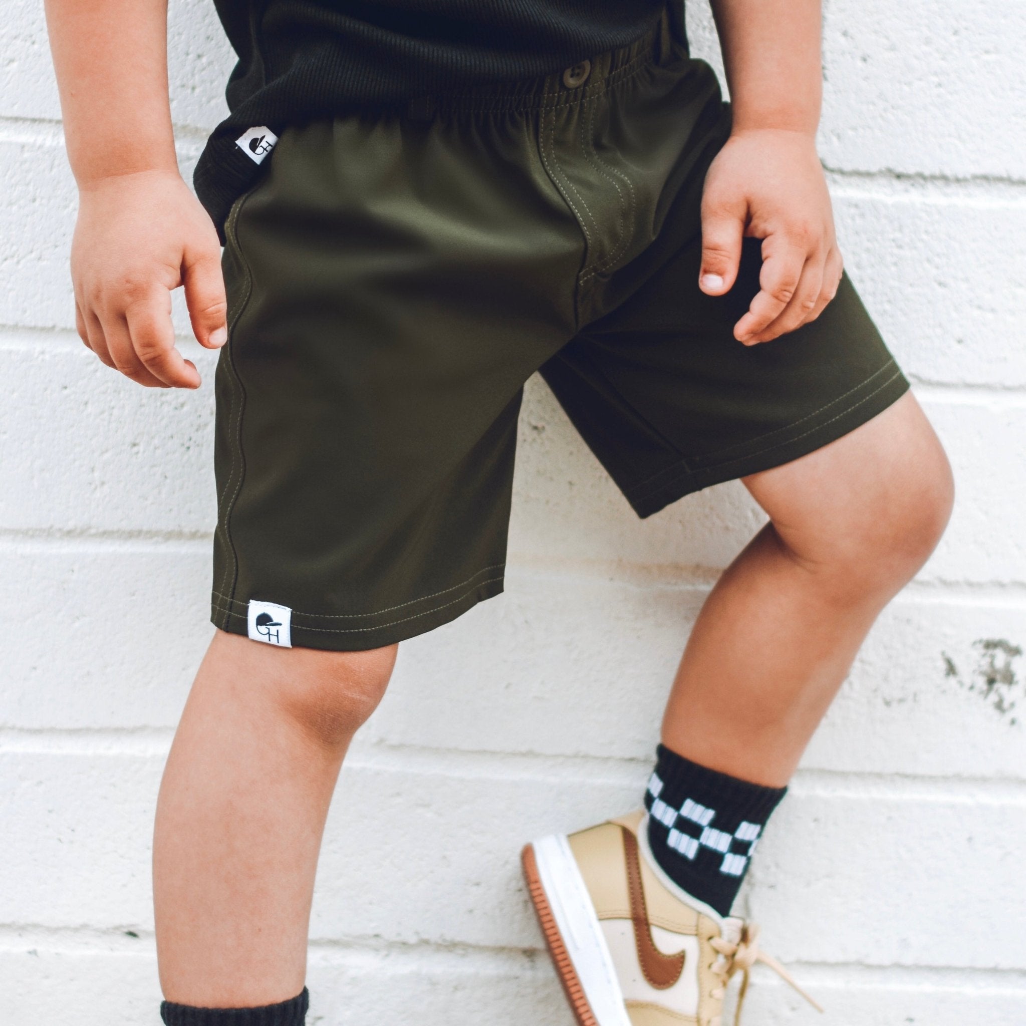 Olive Hybrid Walk Shorts - George Hats