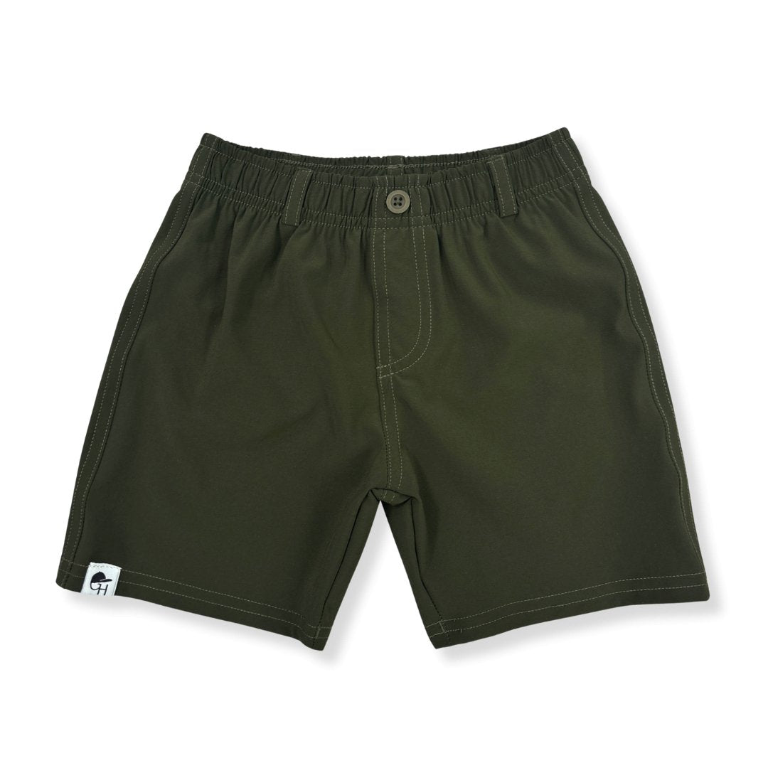 Olive Hybrid Walk Shorts - George Hats