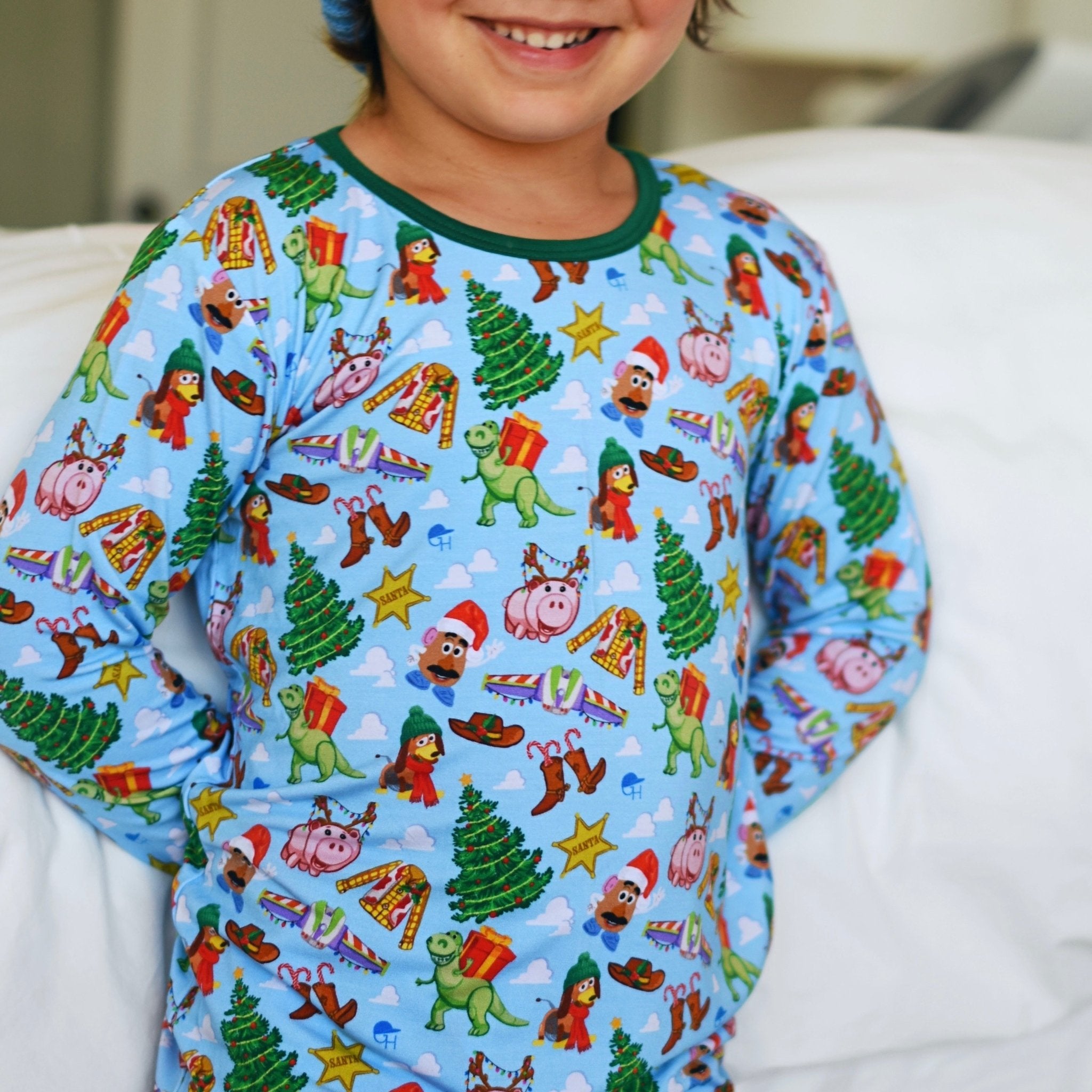 Pre - Order Holiday Character Bamboo Pajamas - George Hats