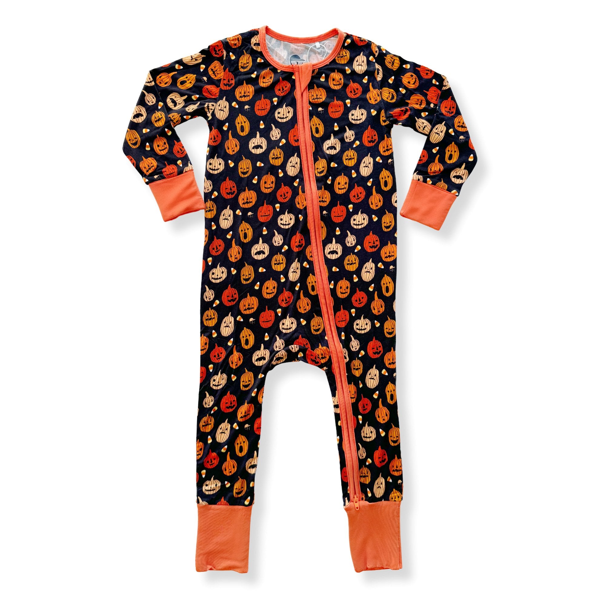 Pumpkins Zippered One Piece Pajama - George Hats