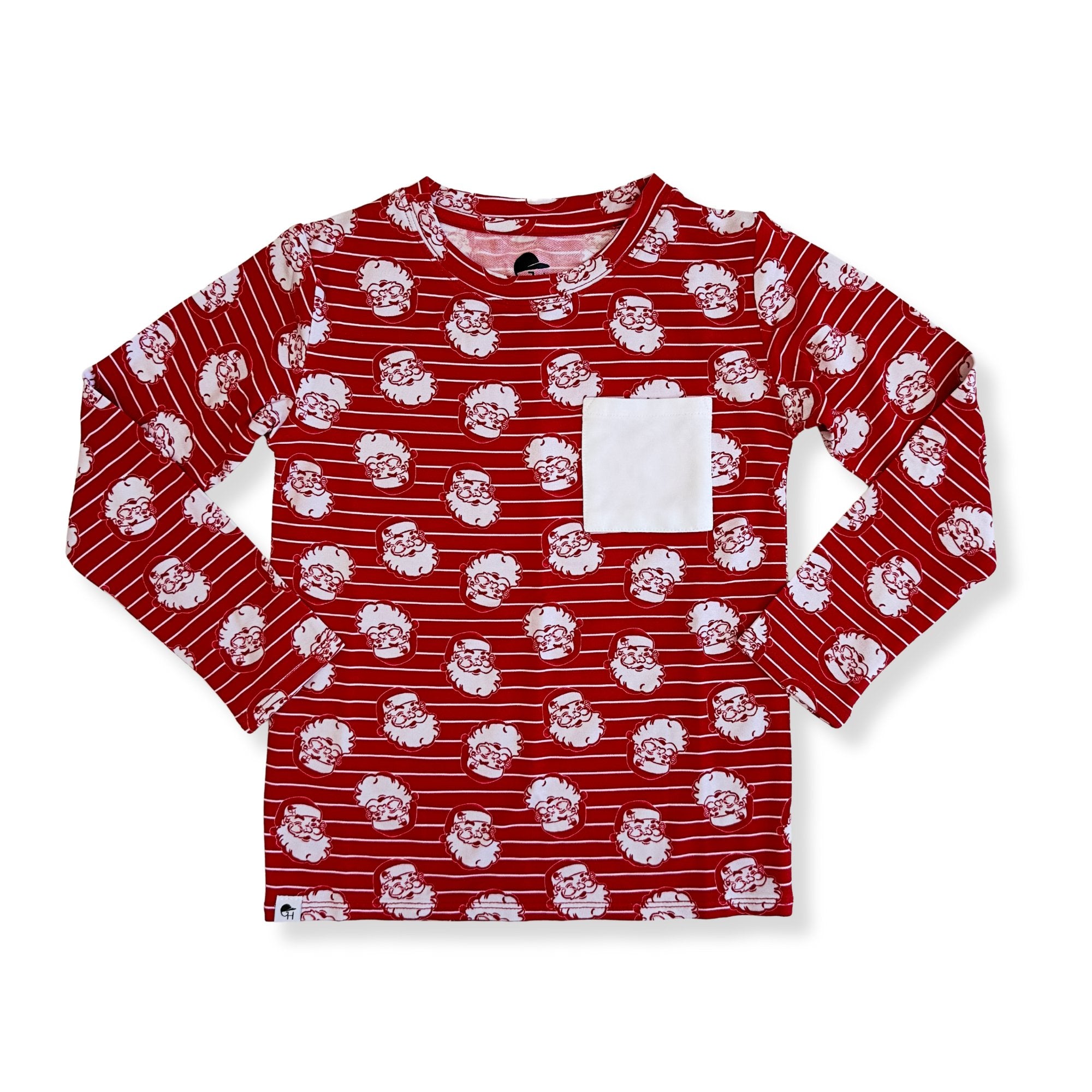 Santa Long Sleeve Bamboo Tee - George Hats