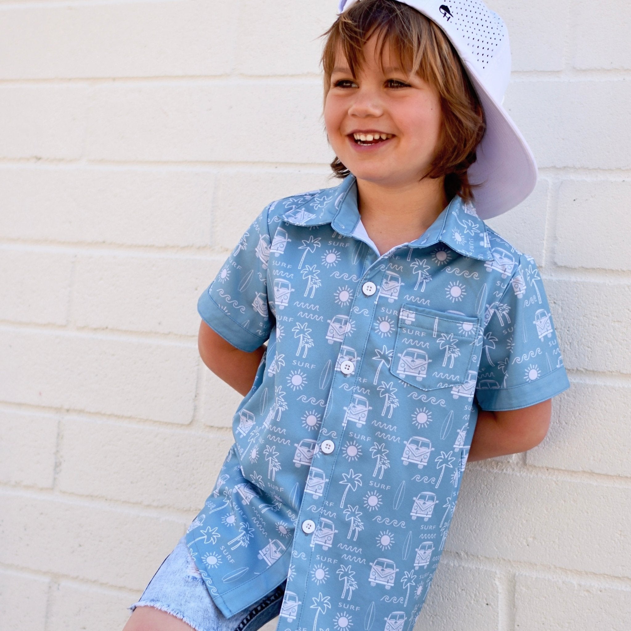 Surf Bus Collared Tee - George Hats