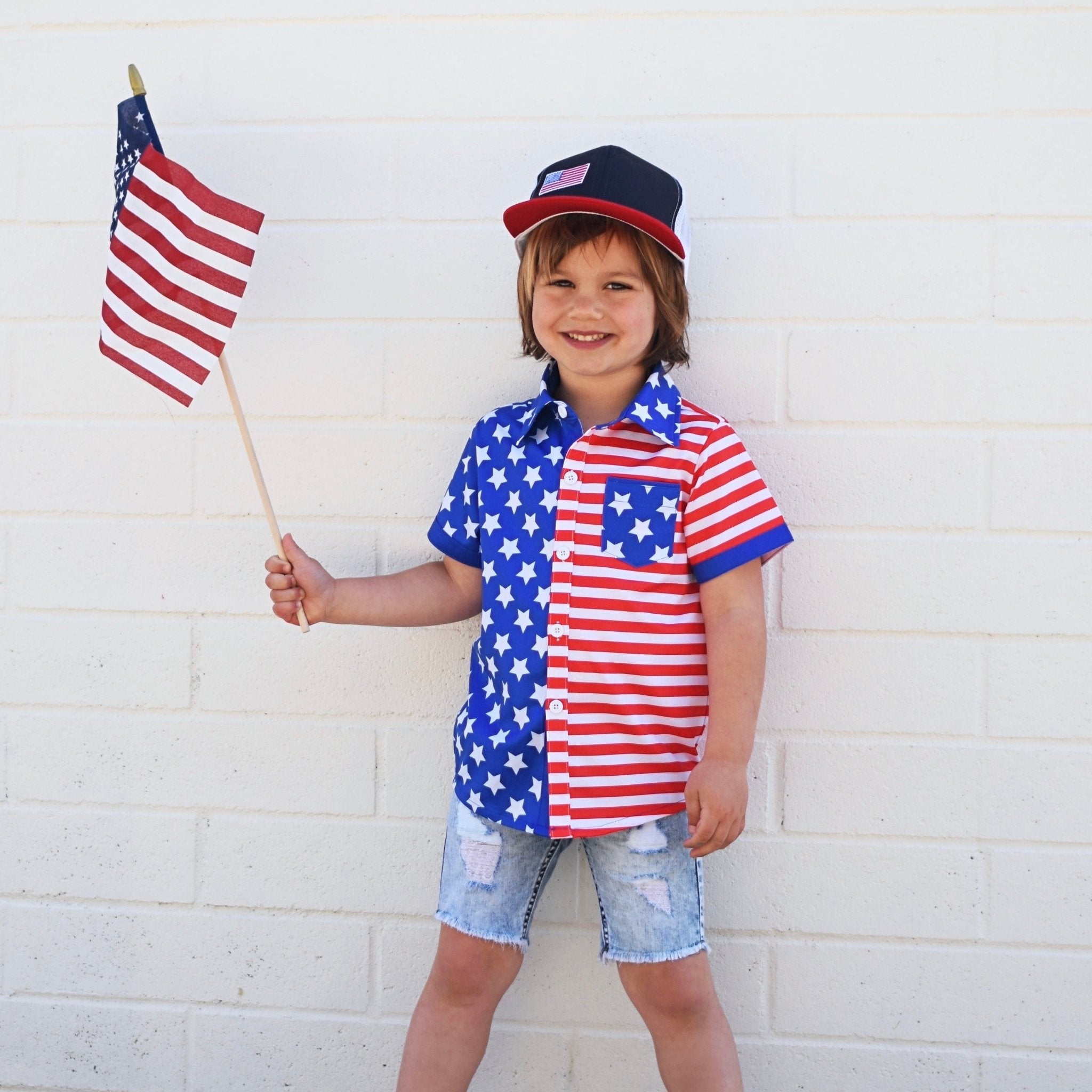 USA Collared Tee - George Hats