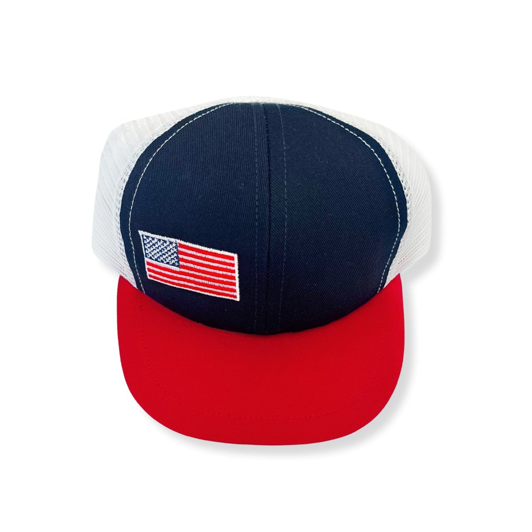 USA Color Block Trucker - George Hats