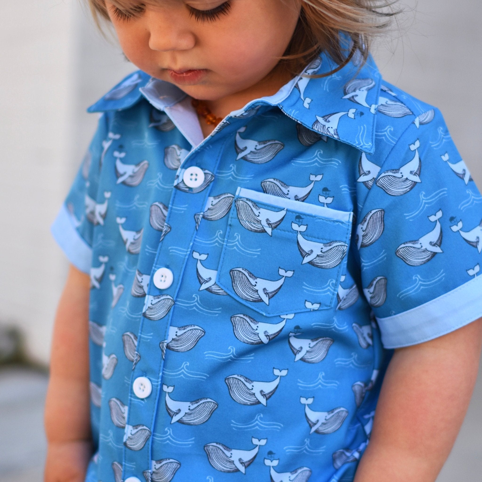 Whales Collared Tee - George Hats
