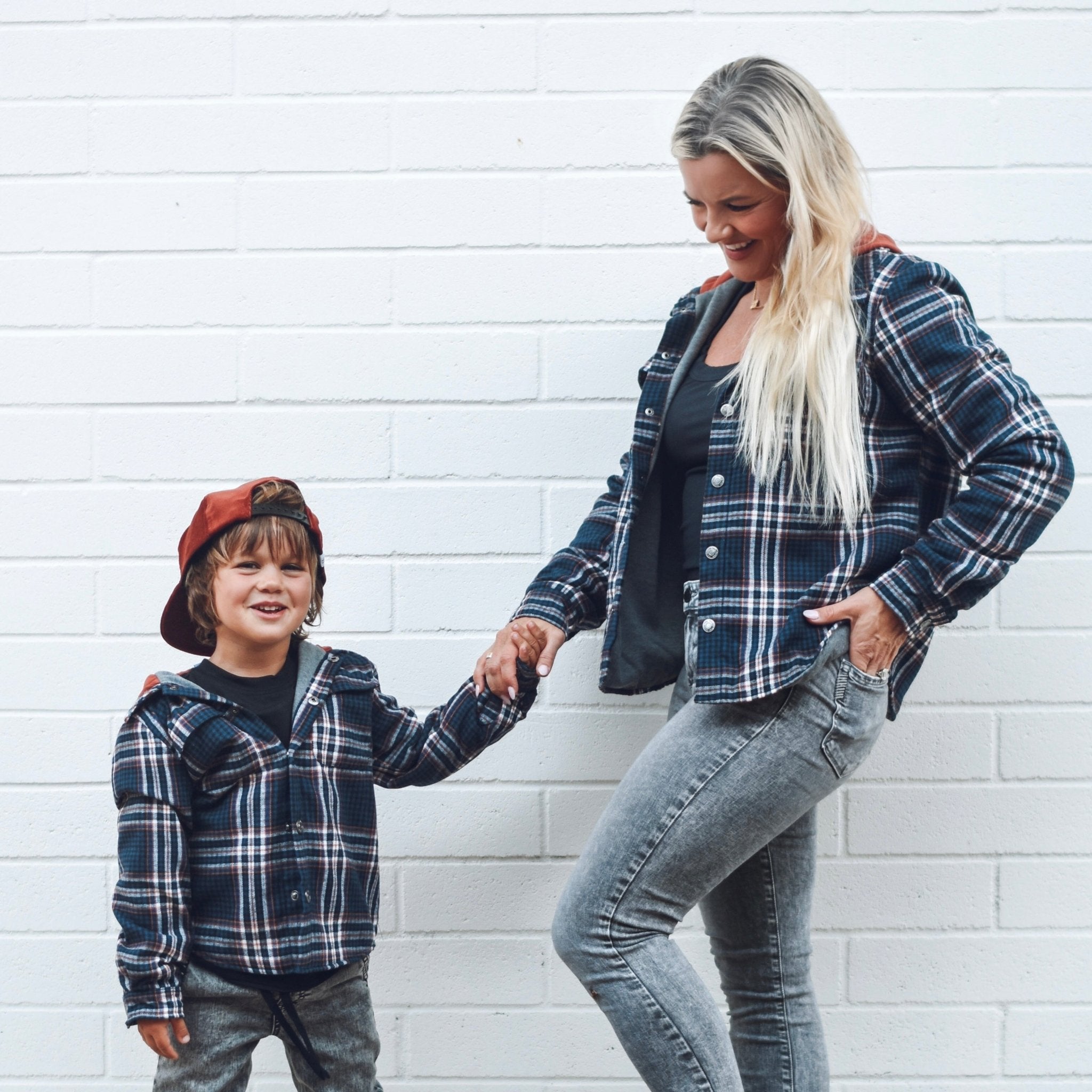 Women’s Midnight Plaid Hooded Flannel - George Hats