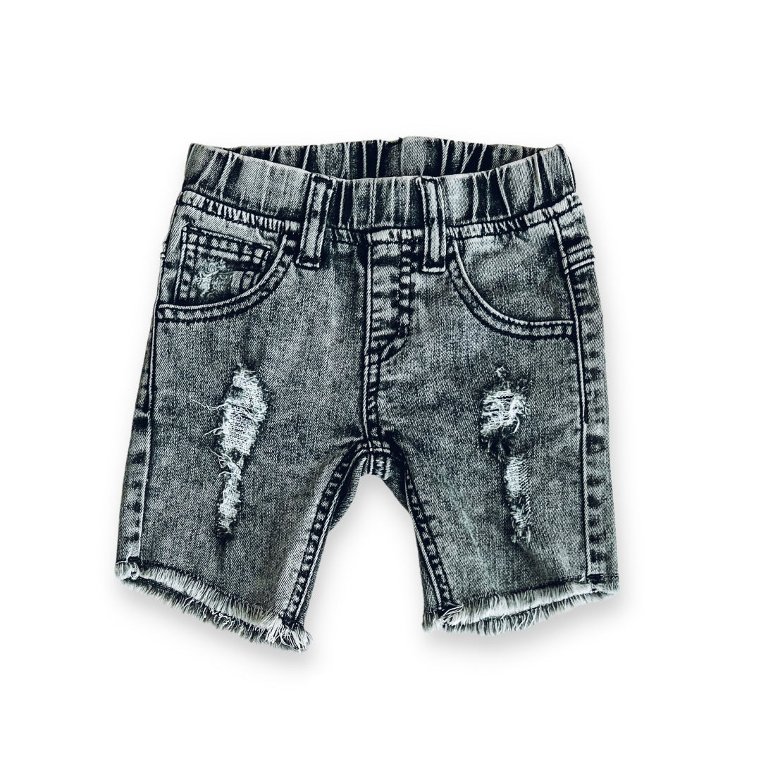 Acid Wash Denim Shorts - George Hats