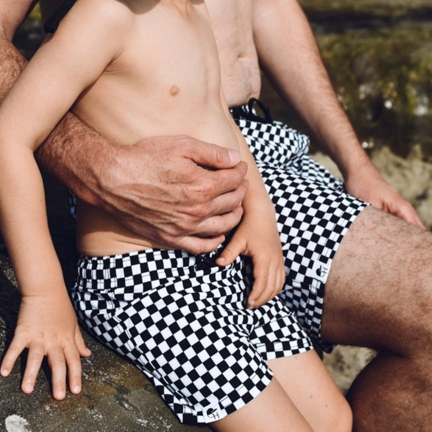 Adult Check Swim Shorts - George Hats