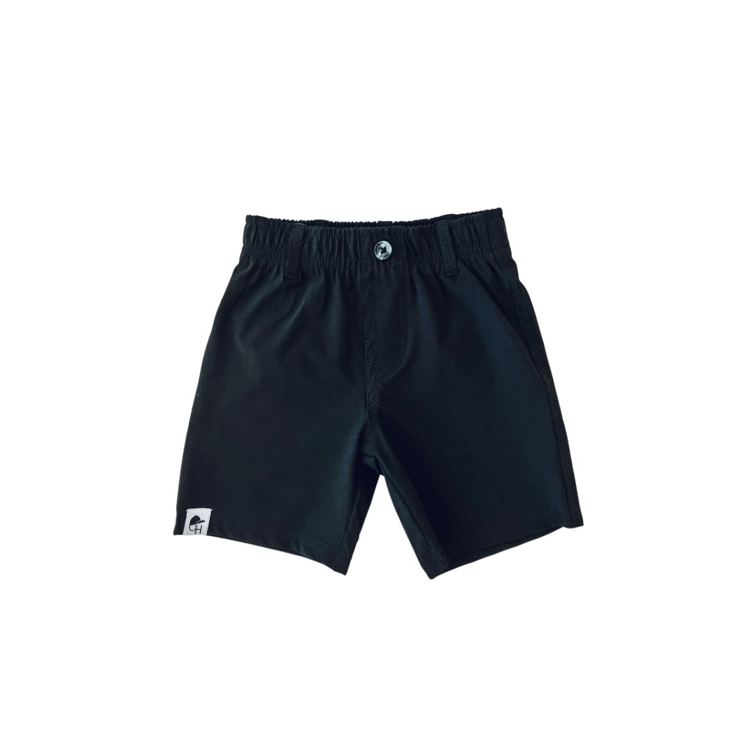 Black Hybrid Walk Shorts - George Hats