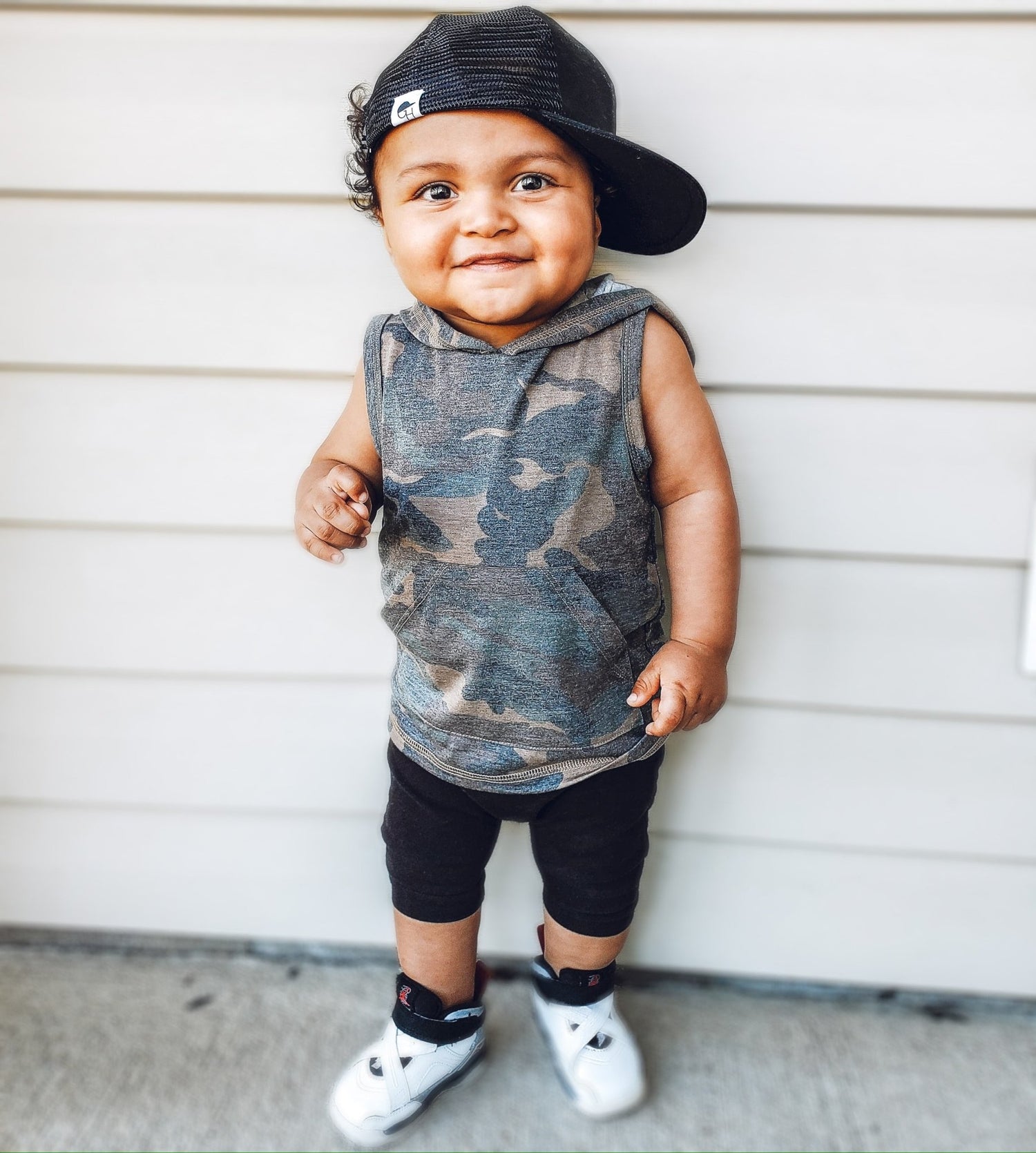 Black Infant Trucker Hat | Kids Snapback Trucker Hats | George Hats