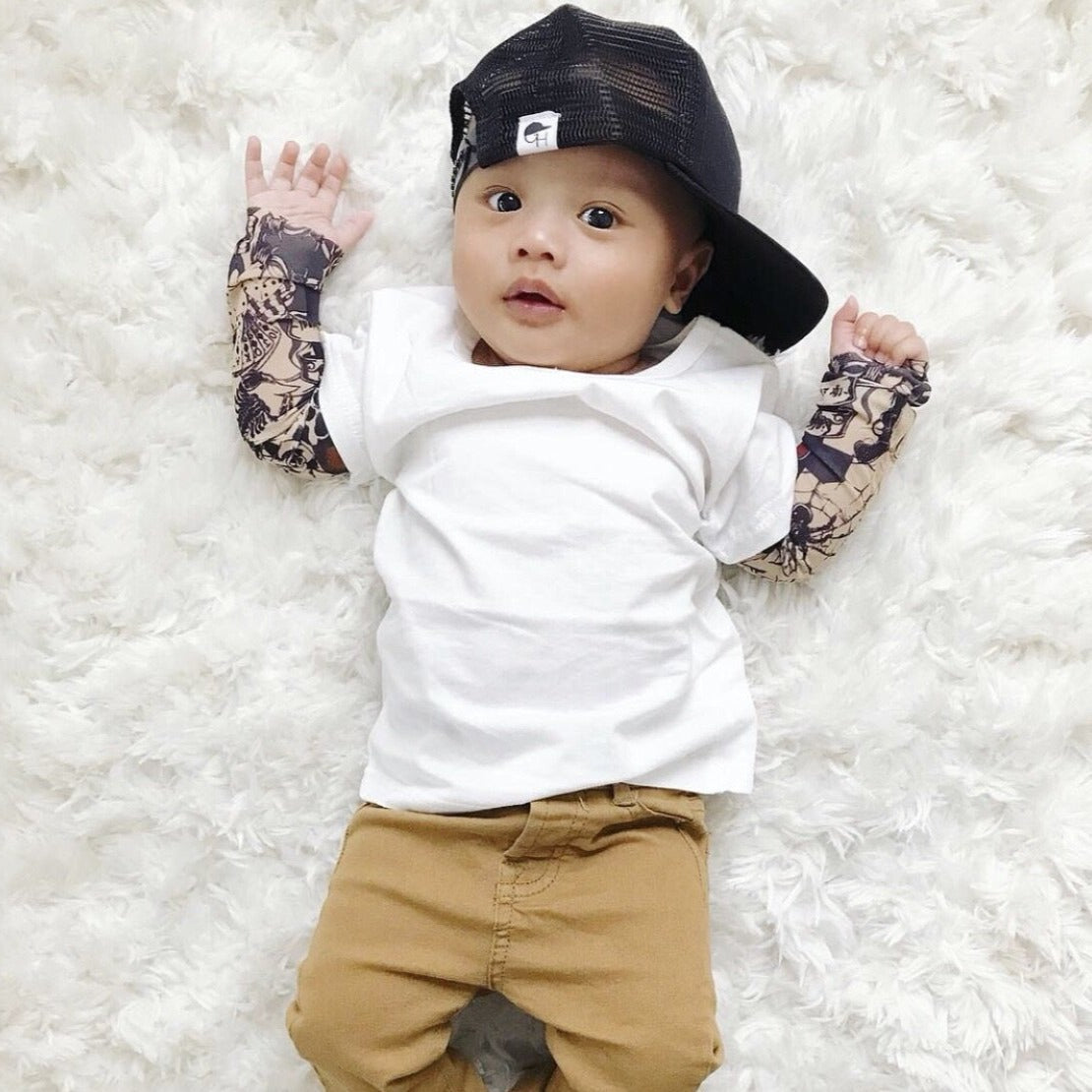 Black Infant Trucker Hat | Kids Snapback Trucker Hats | George Hats