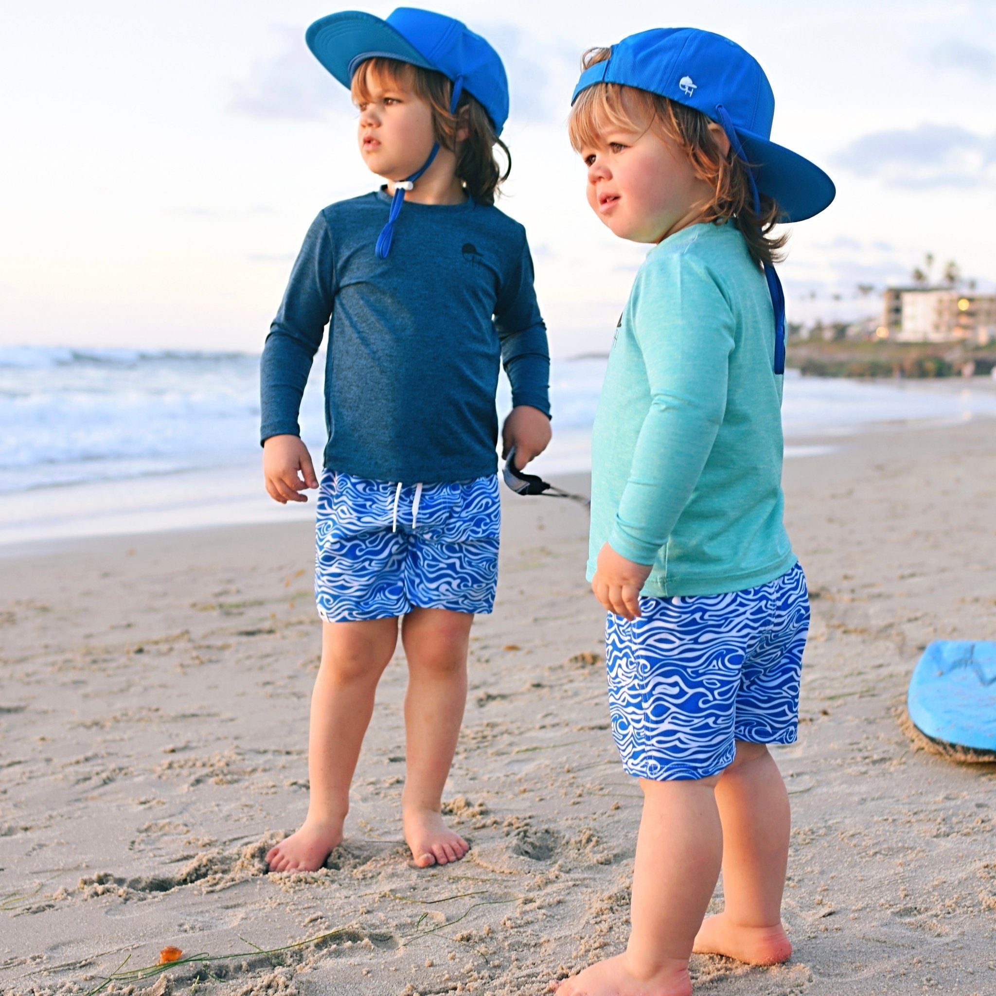 Blue Waves Hybrid Swim Shorts - George Hats