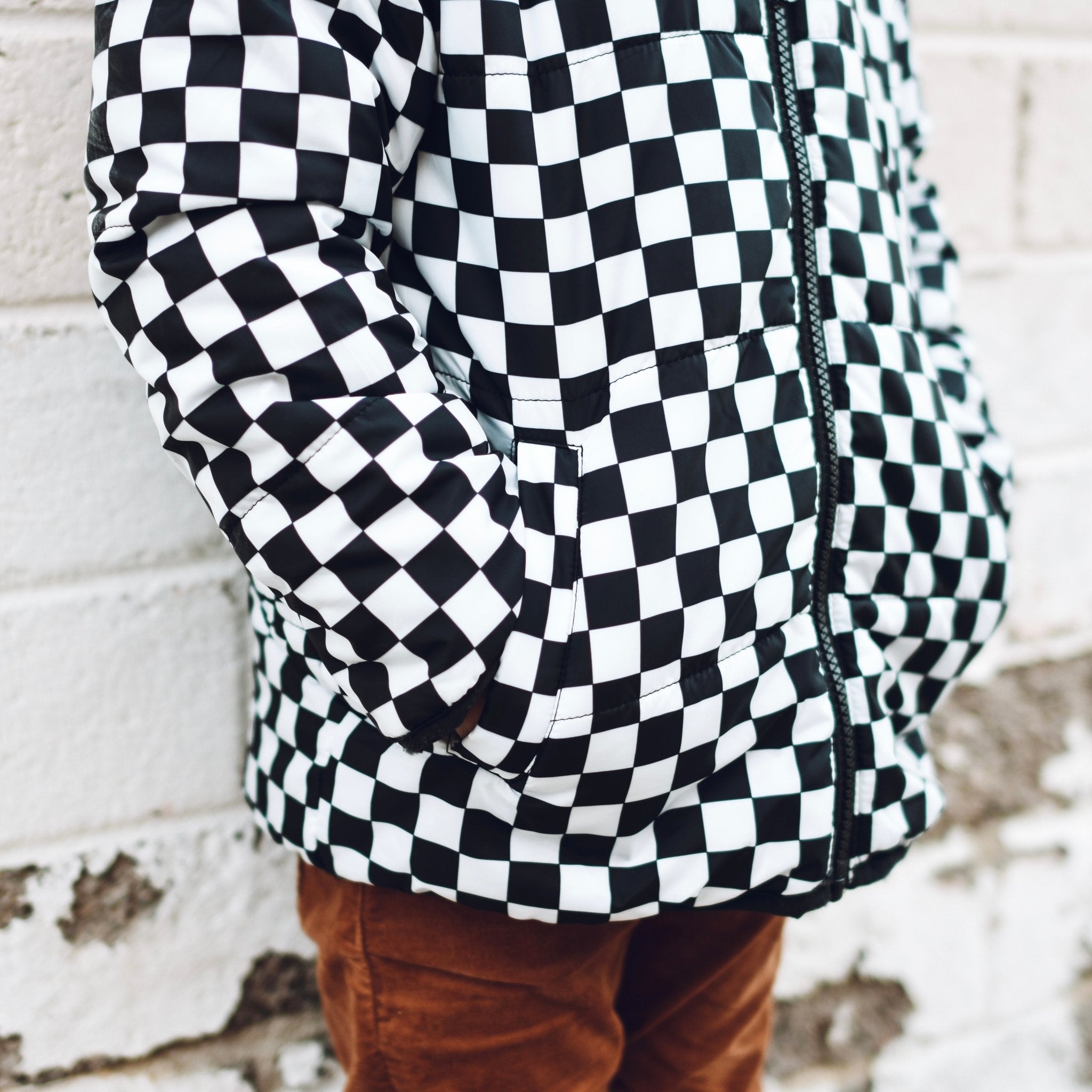 Check Quilted Jacket - George Hats