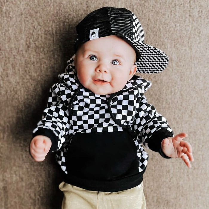 Checkered Trucker Boys Hat | Kids Snapback Trucker Hats | George Hats