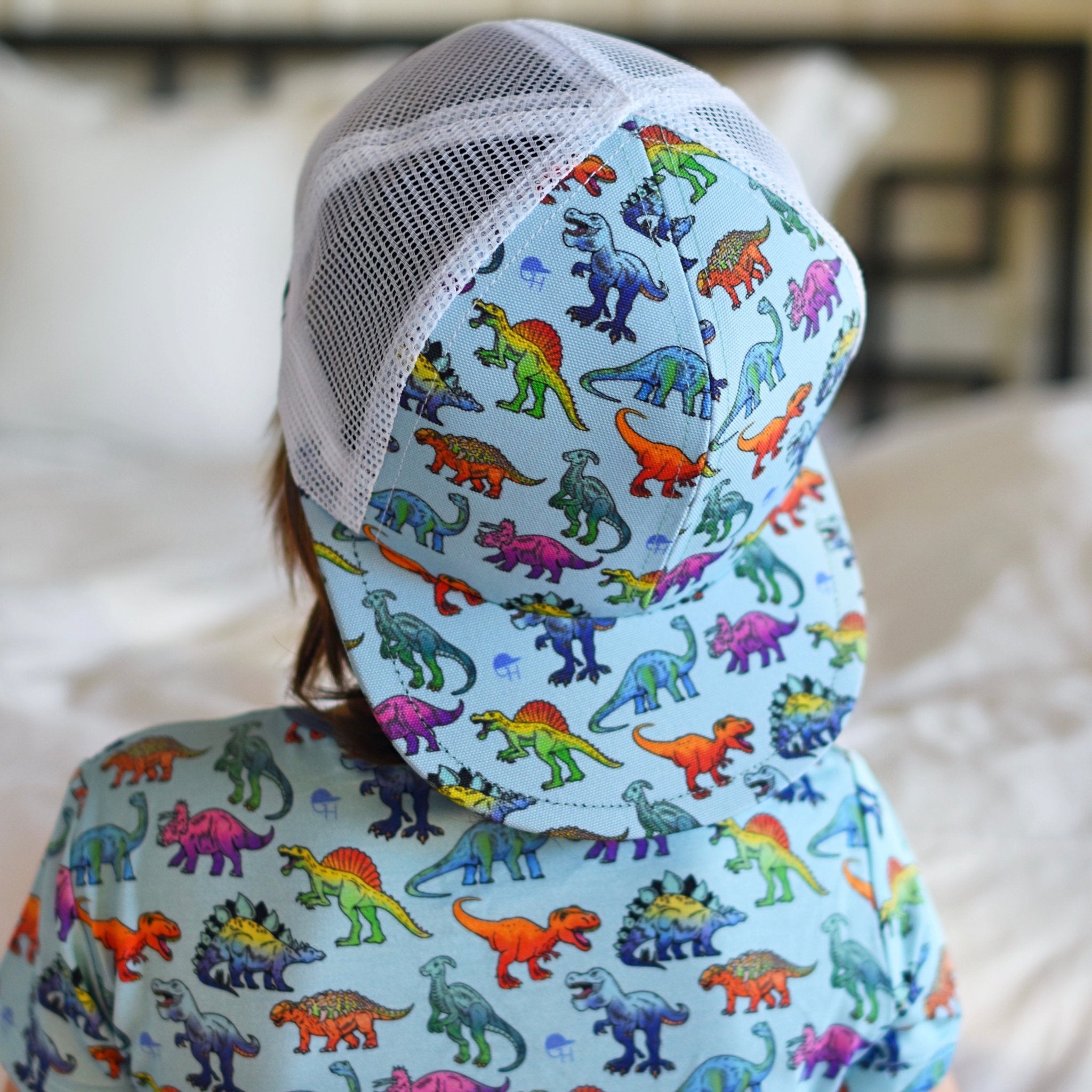 Colorful Dino Trucker - George Hats