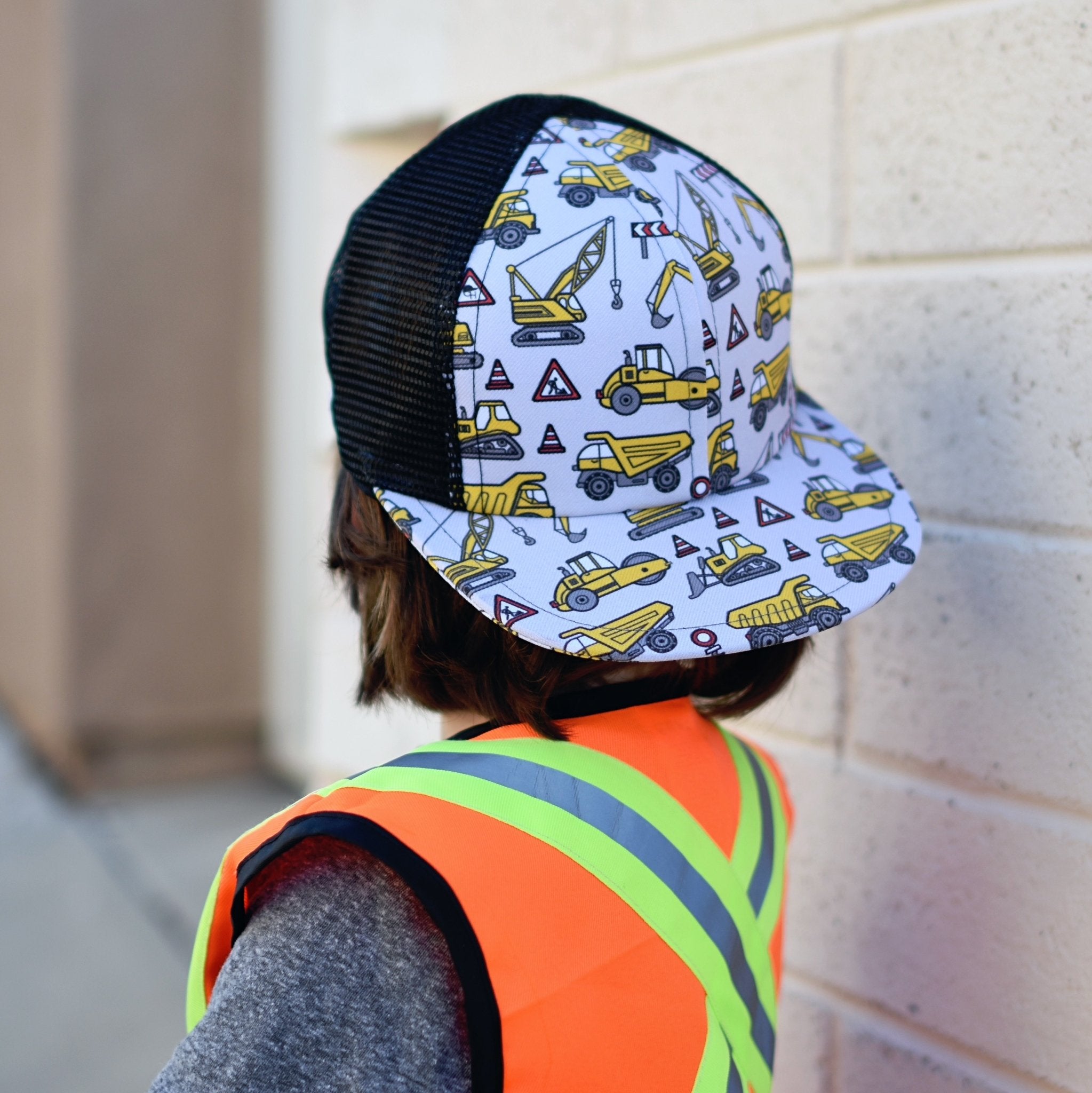 baby construction trucker hats from George Hats