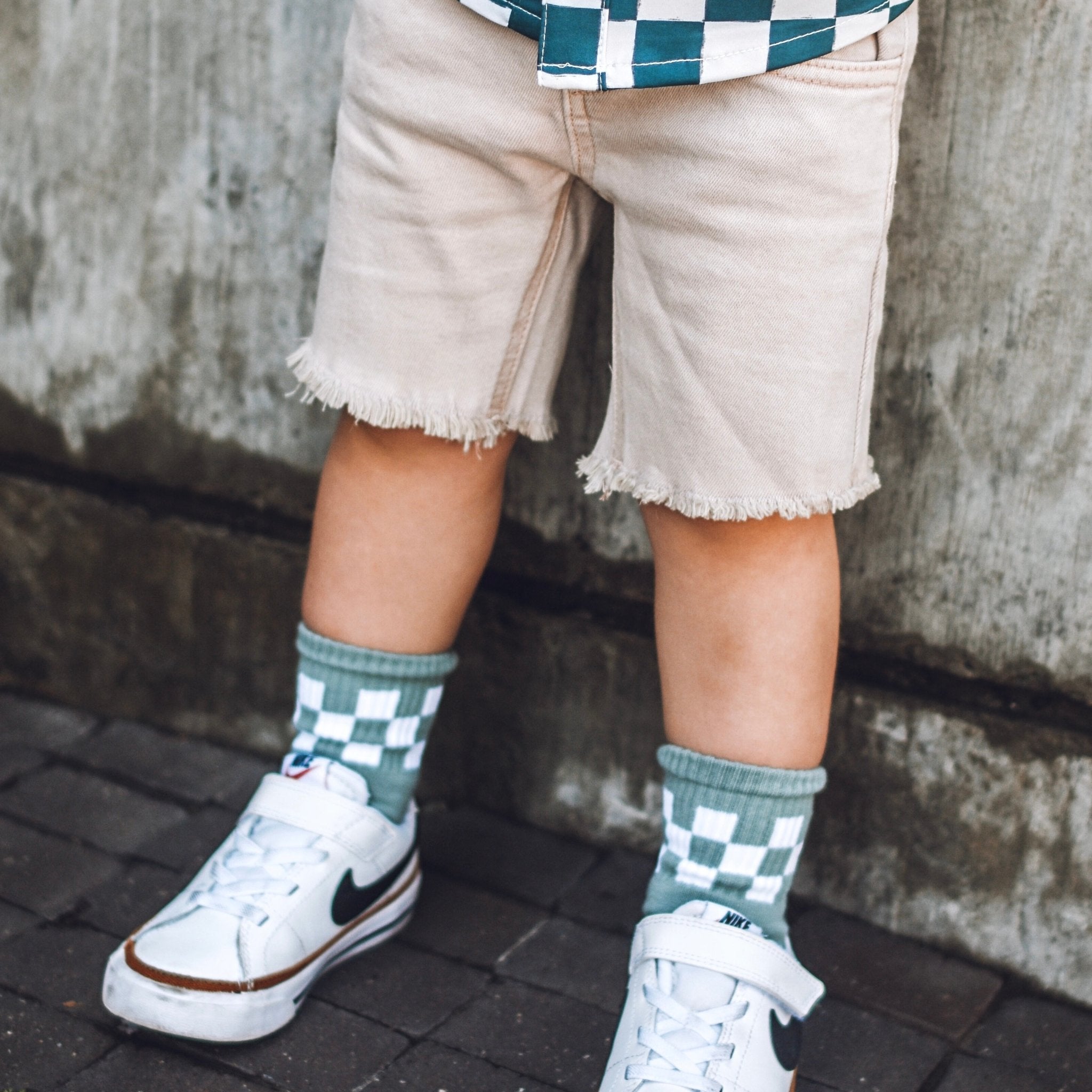 Dusty Check Socks - George Hats