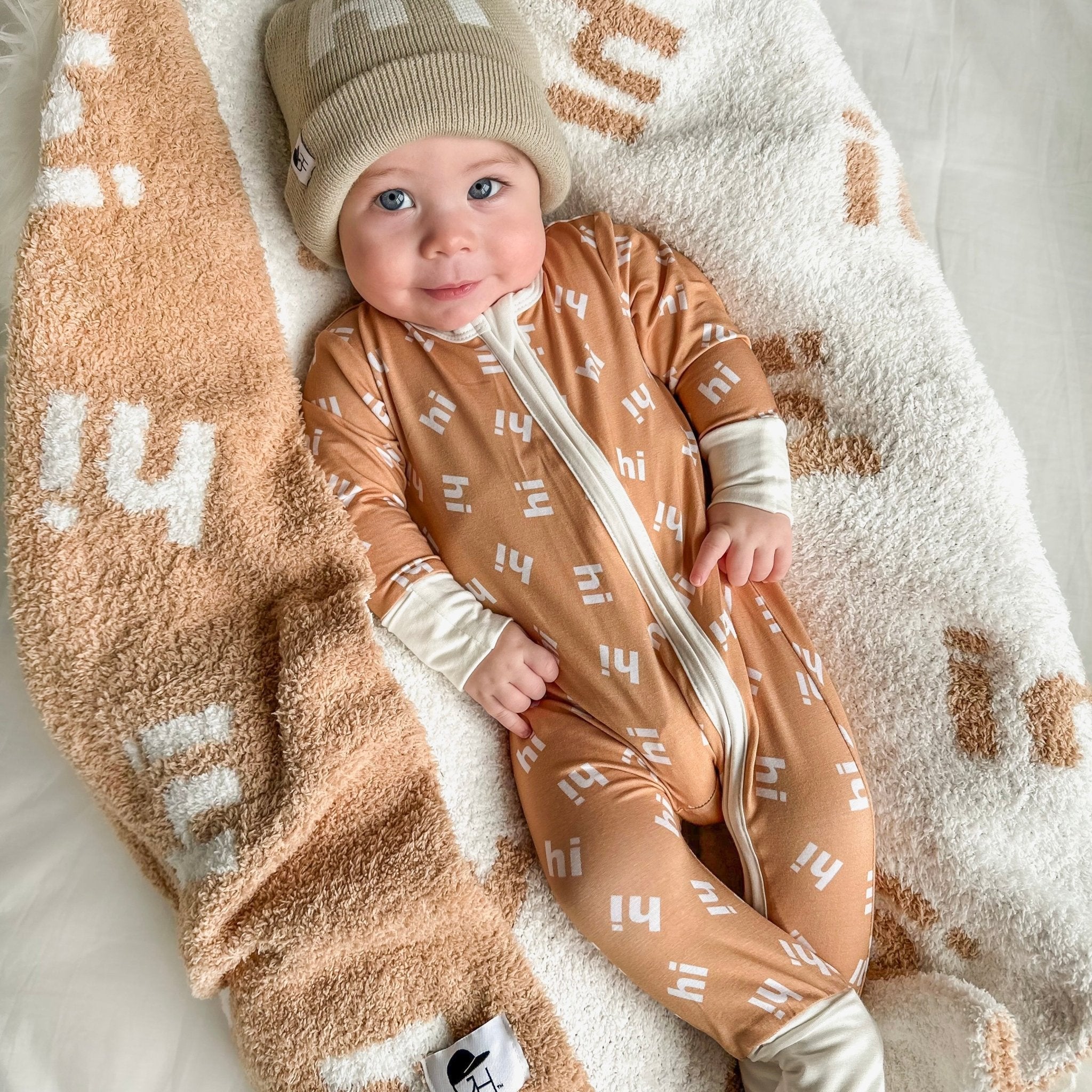 Hi Zippered One Piece Pajama - George Hats