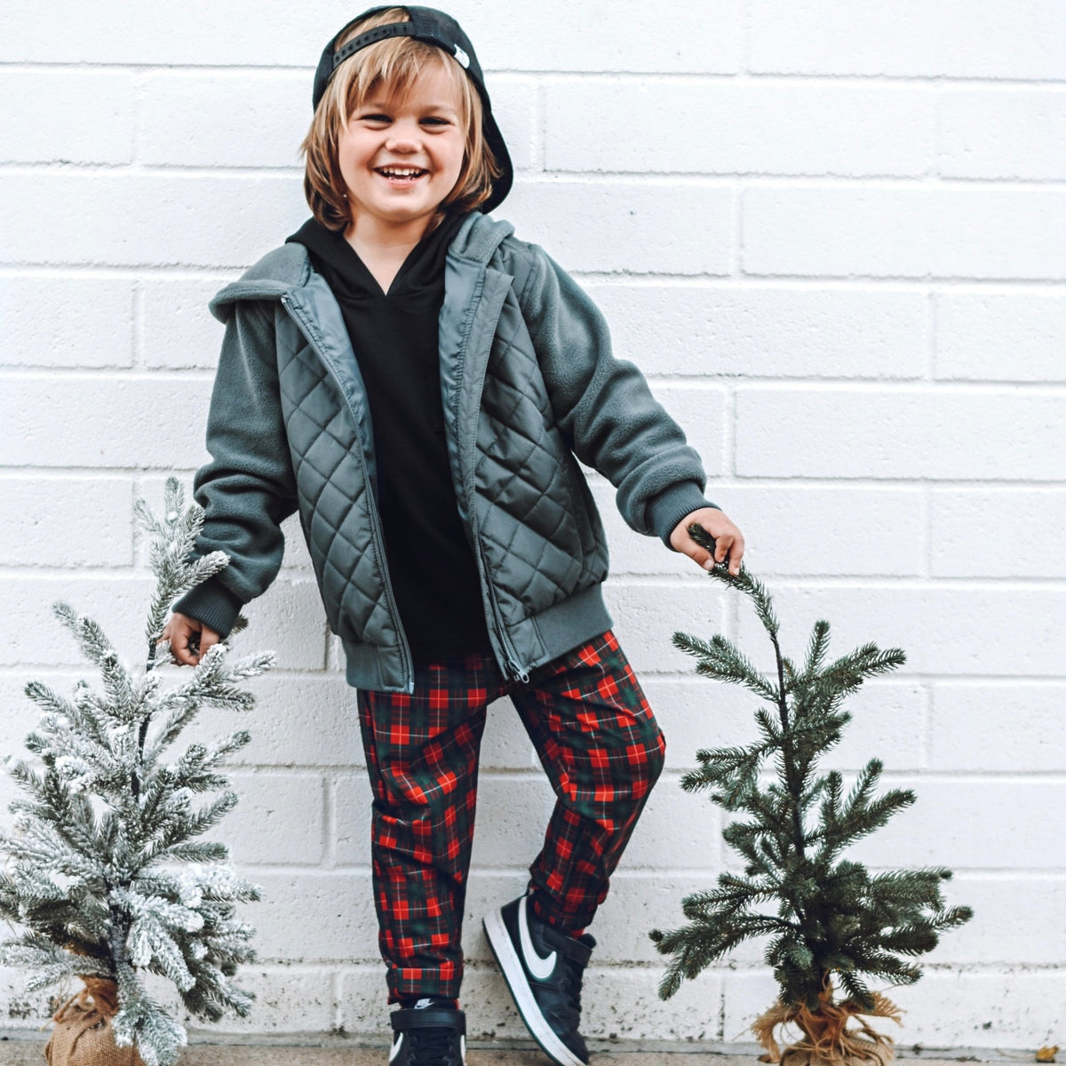 Holiday Plaid Walk Pant Jogger - George Hats