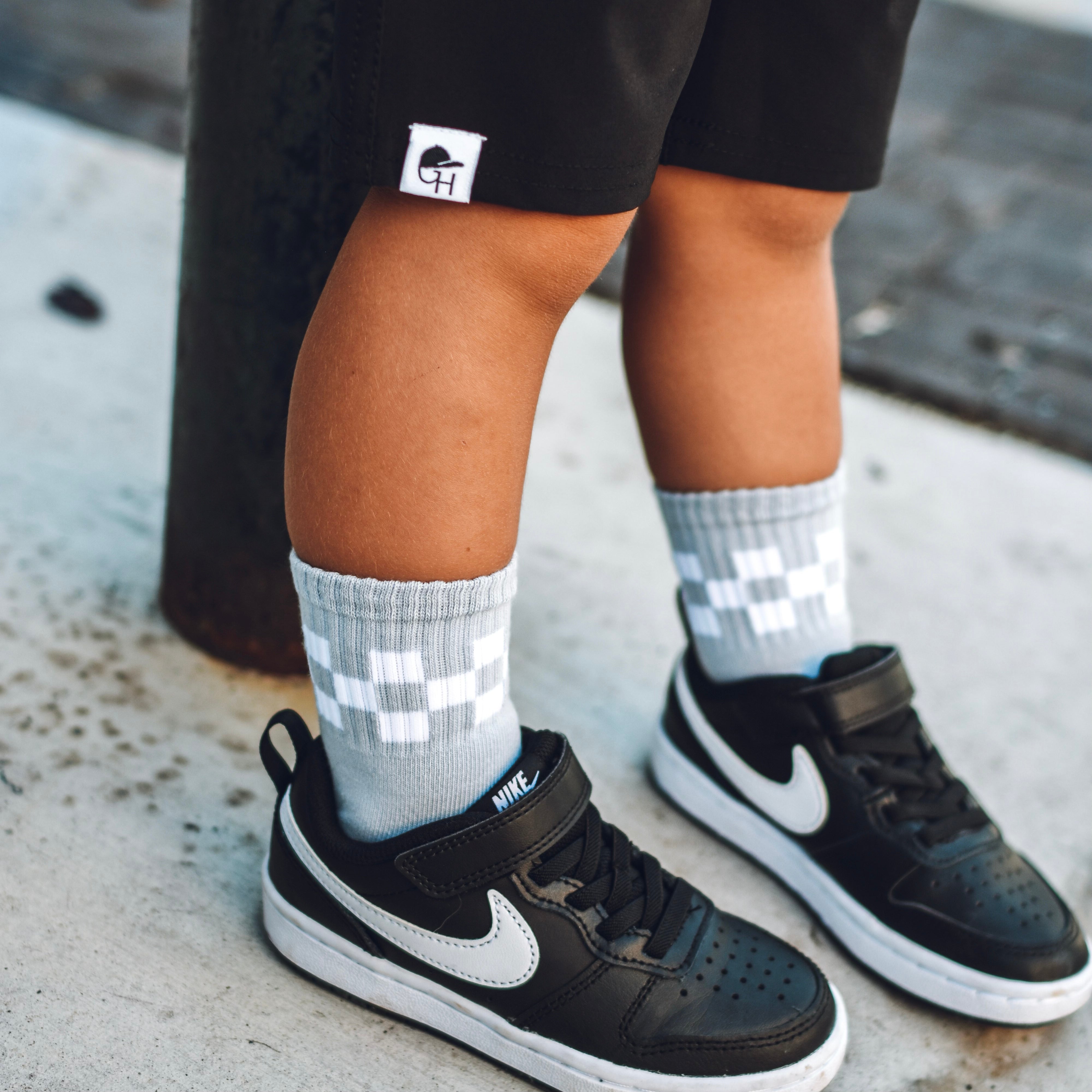 Checkered Crew Socks