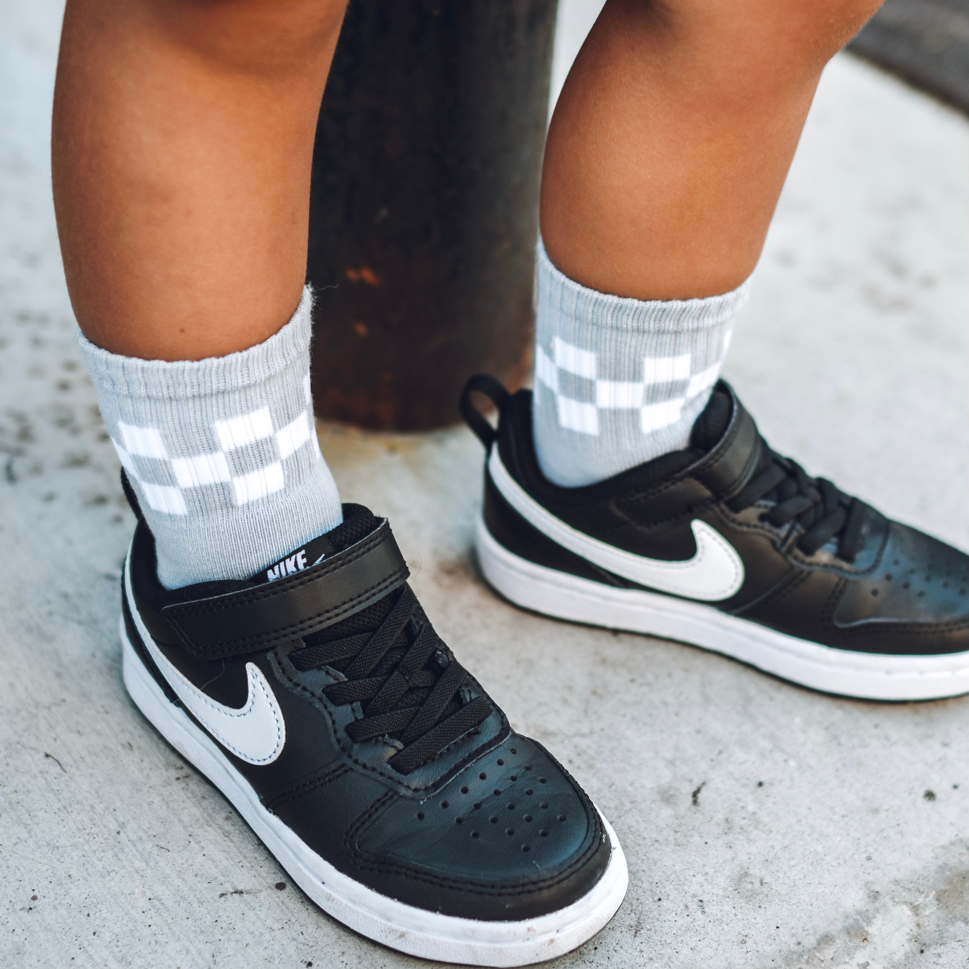 Checkered Crew Socks