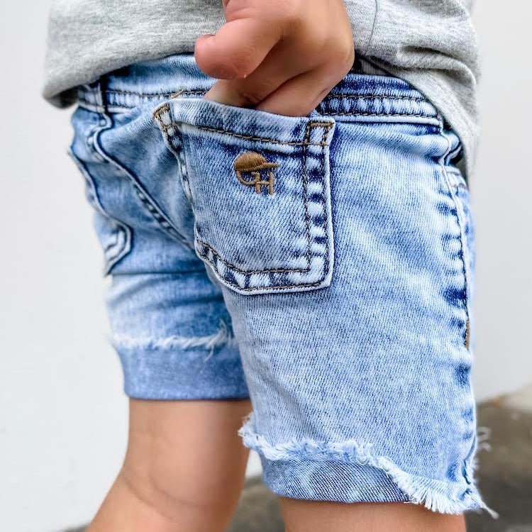 Light Denim Shorts - George Hats