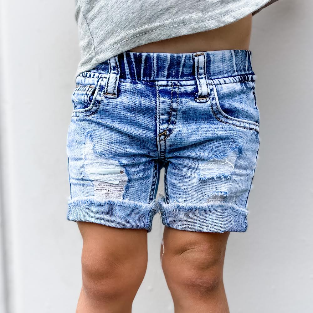 Light Denim Shorts - George Hats