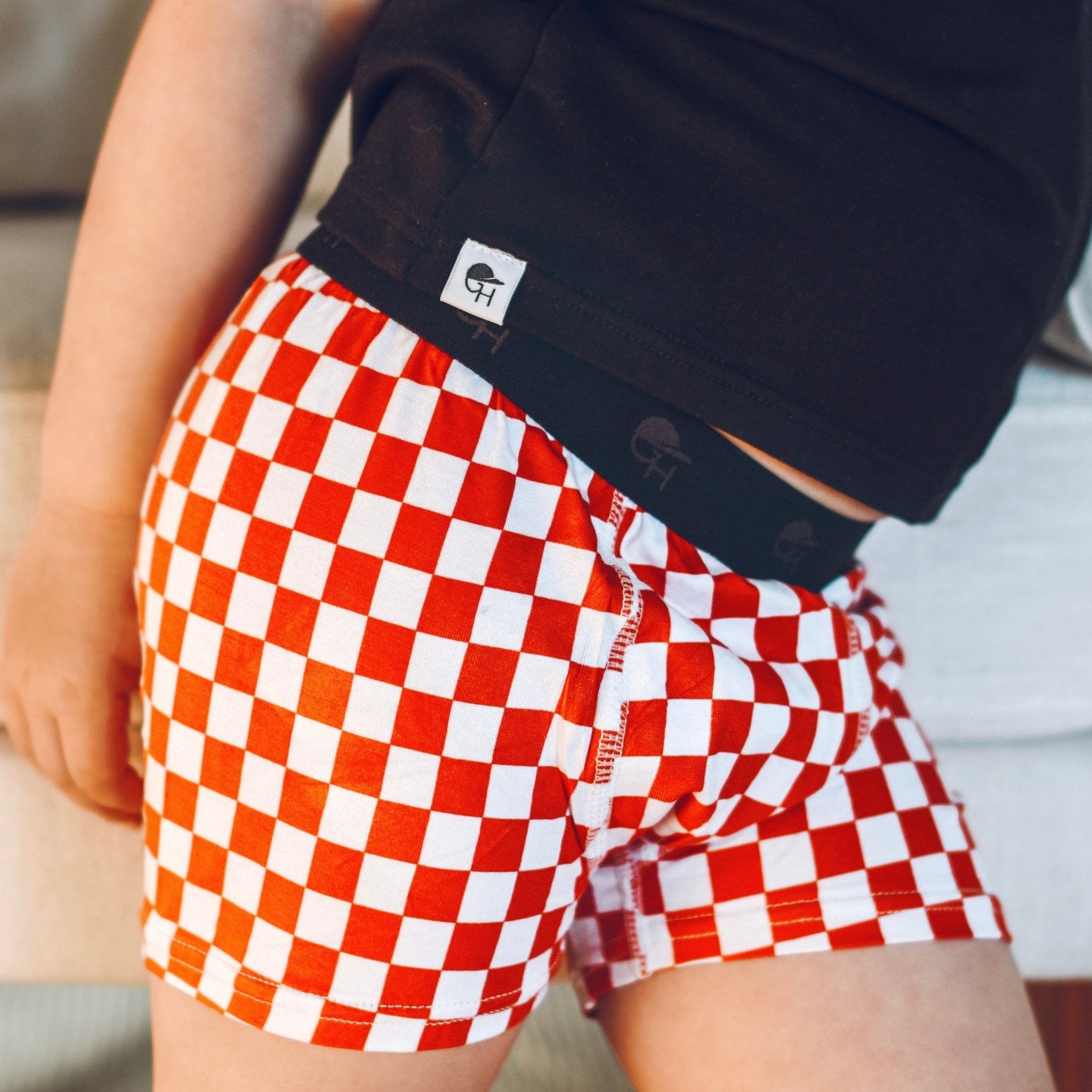 Mom Checker Boxer Briefs - George Hats