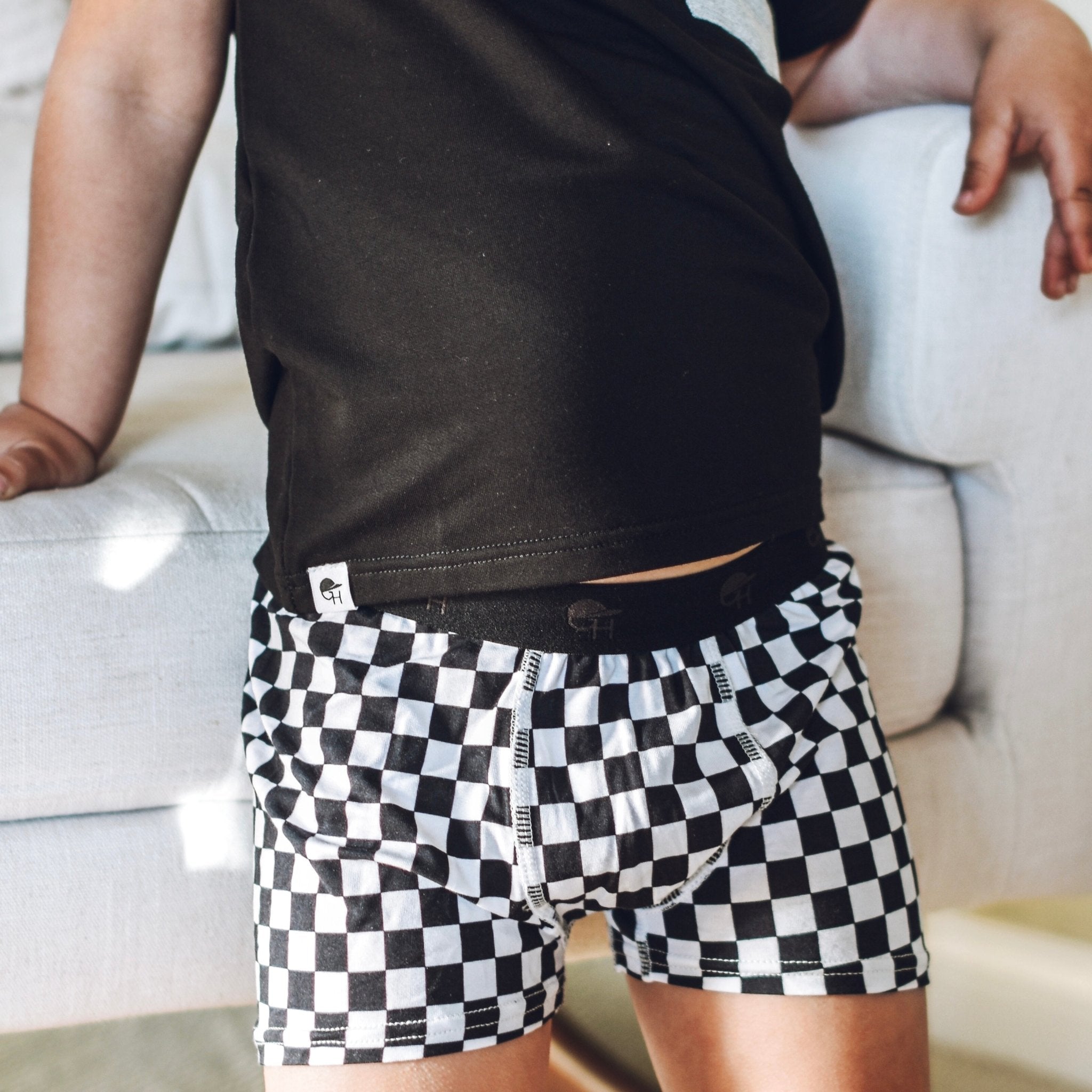 Mom Checker Boxer Briefs - George Hats