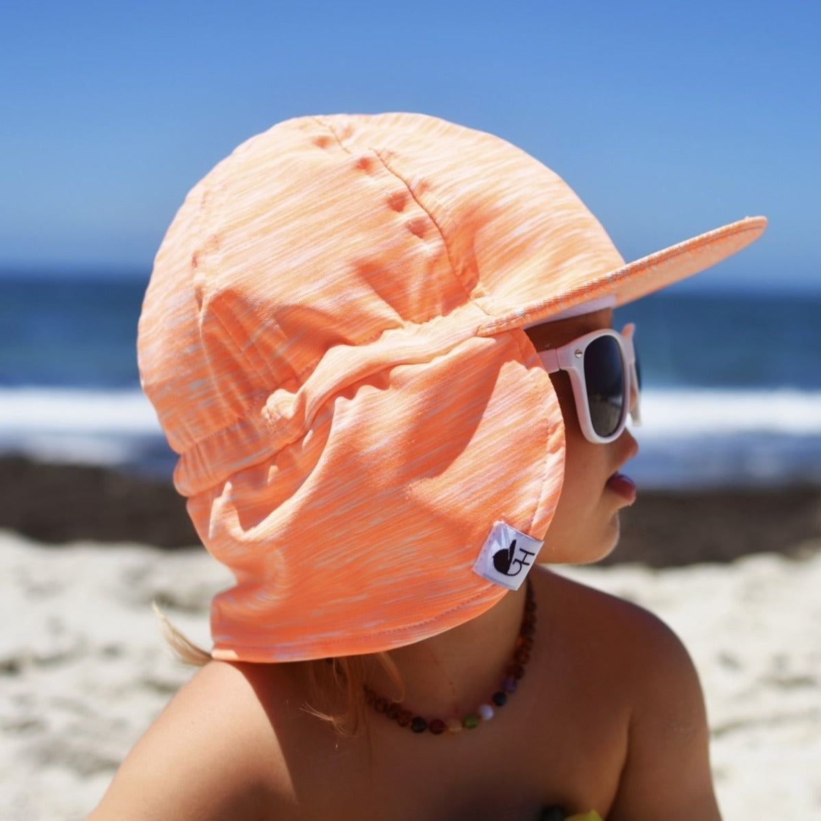 Neon Orange Sun Hat - George Hats