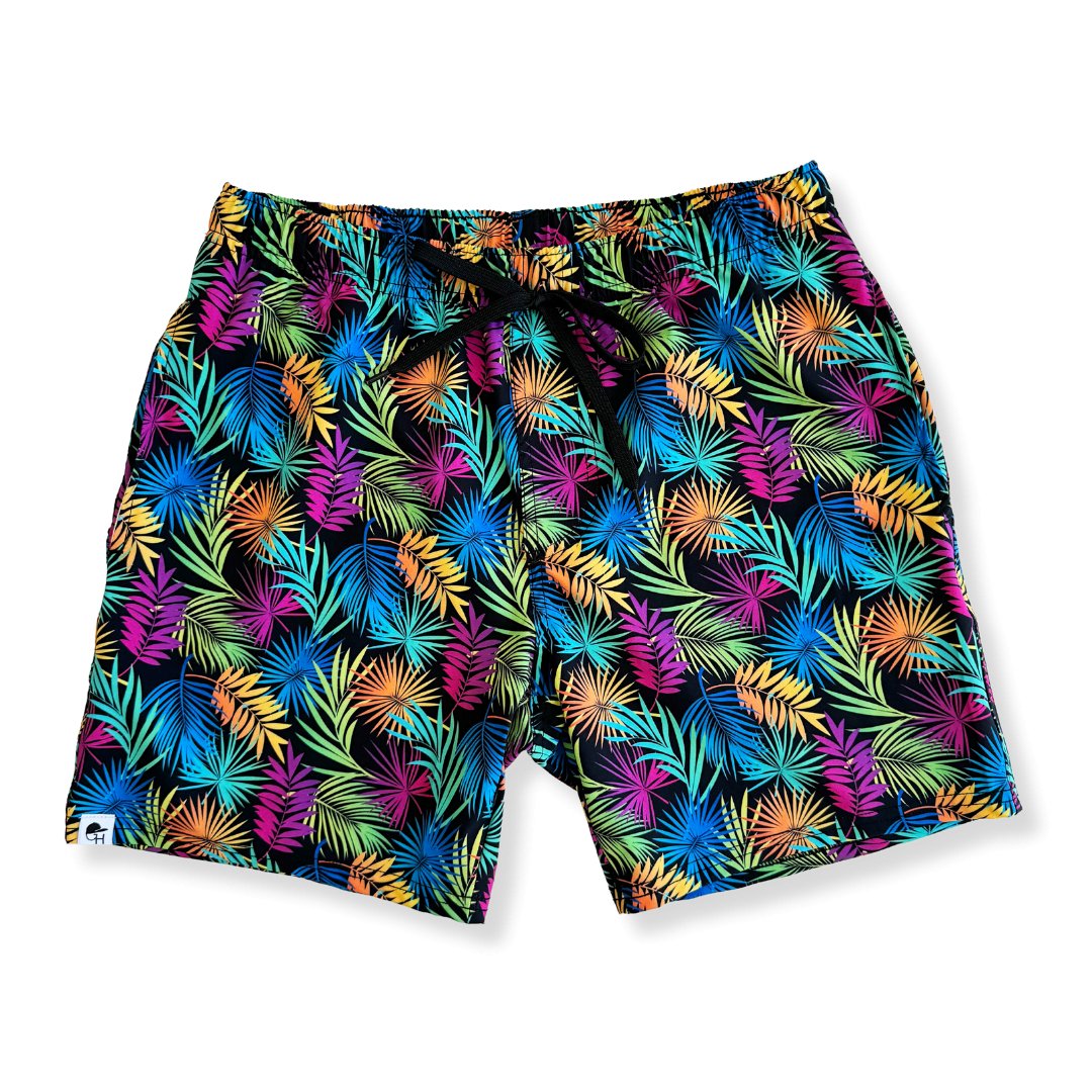 PRE-ORDER Adult Palm Leaf Swim Shorts - George Hats