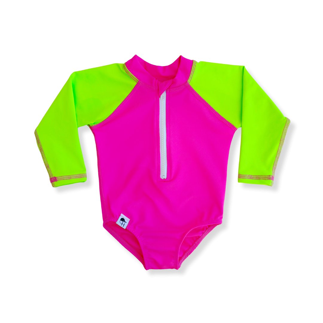 PRE-ORDER Girls Neon Swim Suit - George Hats