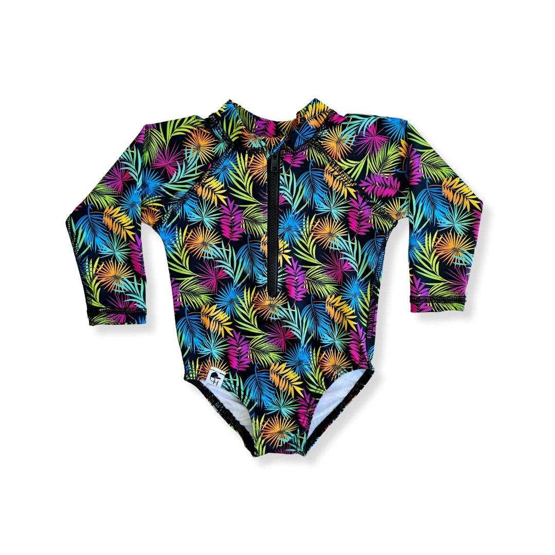 PRE-ORDER Girls Palm Leaf Swim Suit - George Hats