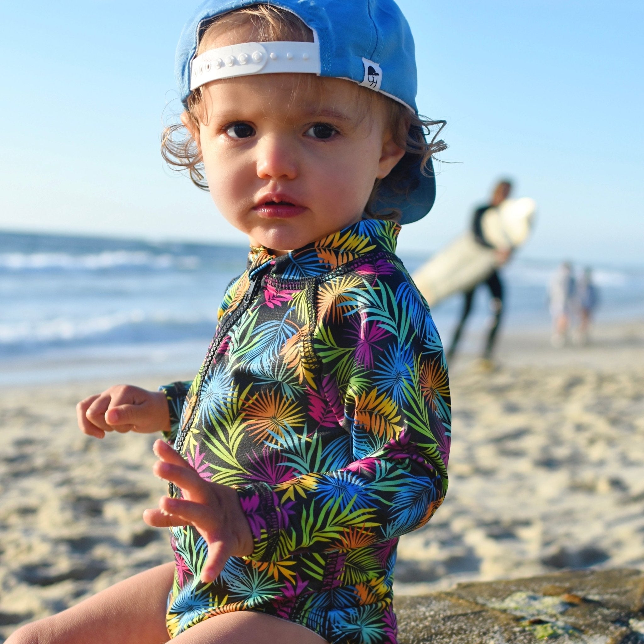 PRE-ORDER Girls Palm Leaf Swim Suit - George Hats