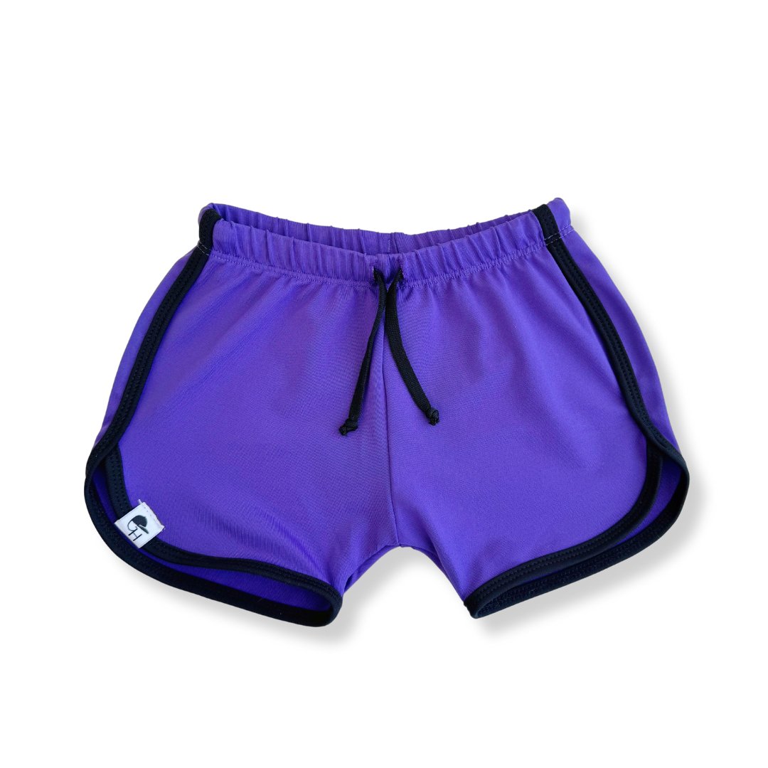 Purple Track Swim Shorts - George Hats