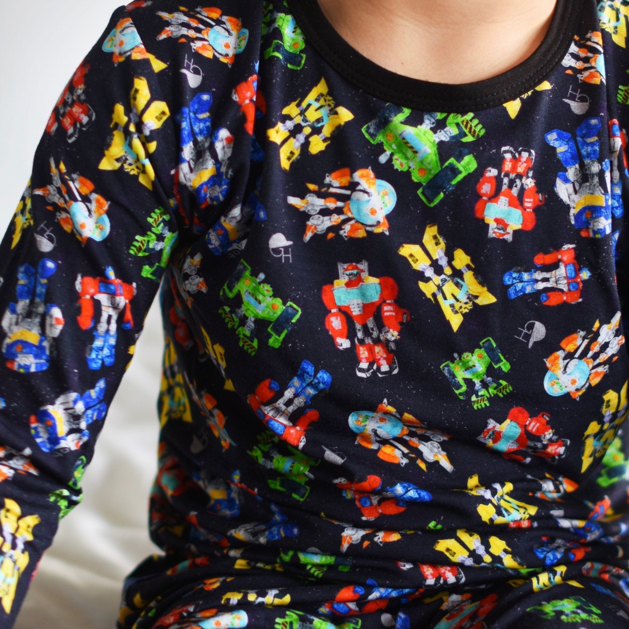 Robot Long Sleeve Pajamas - George Hats