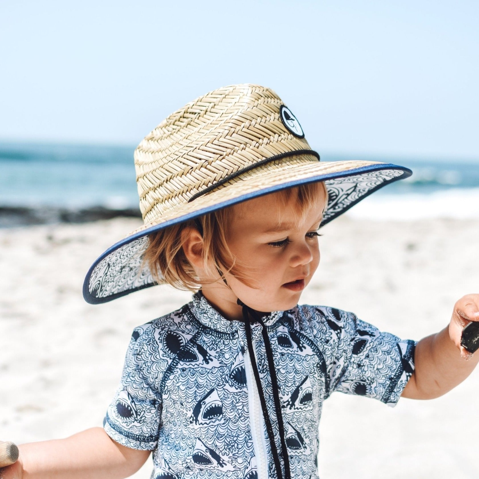 Small Boy In Hat Little Asian Boy Wearing A Chinese Style Straw