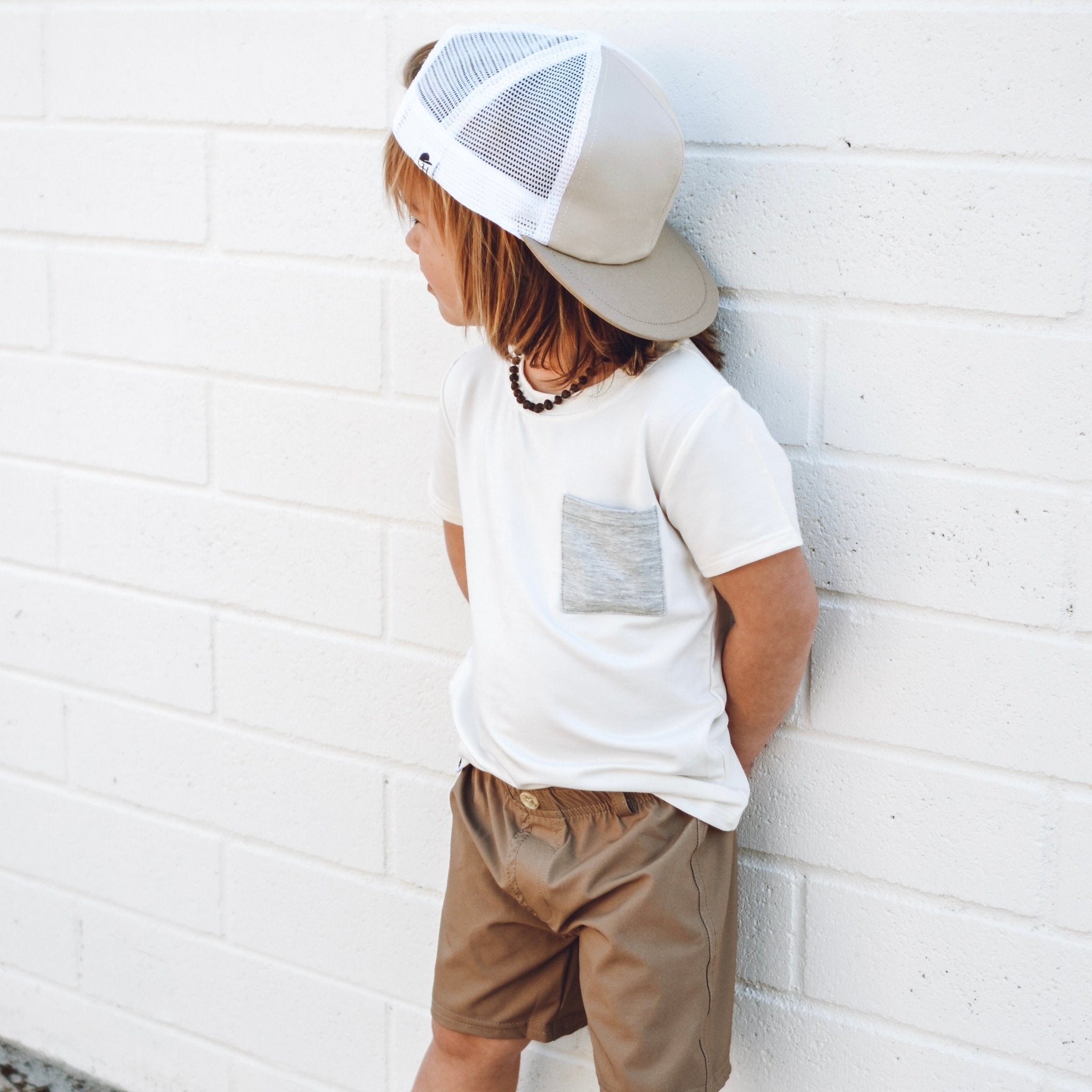 Stone Khaki Trucker - George Hats