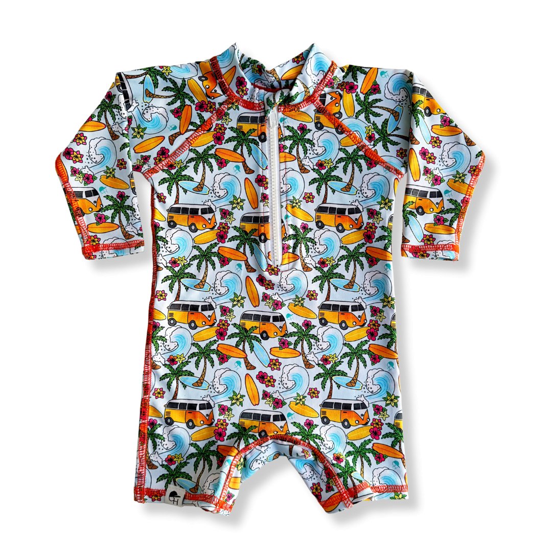 VW Bus Long Sleeve Sunsuit - George Hats