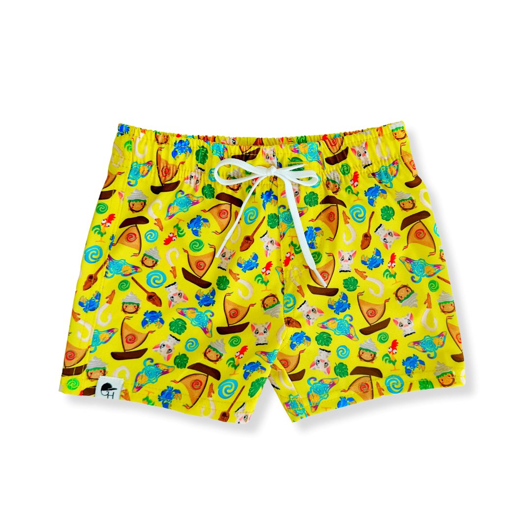 Yellow Sea Hybrid Swim Shorts - George Hats